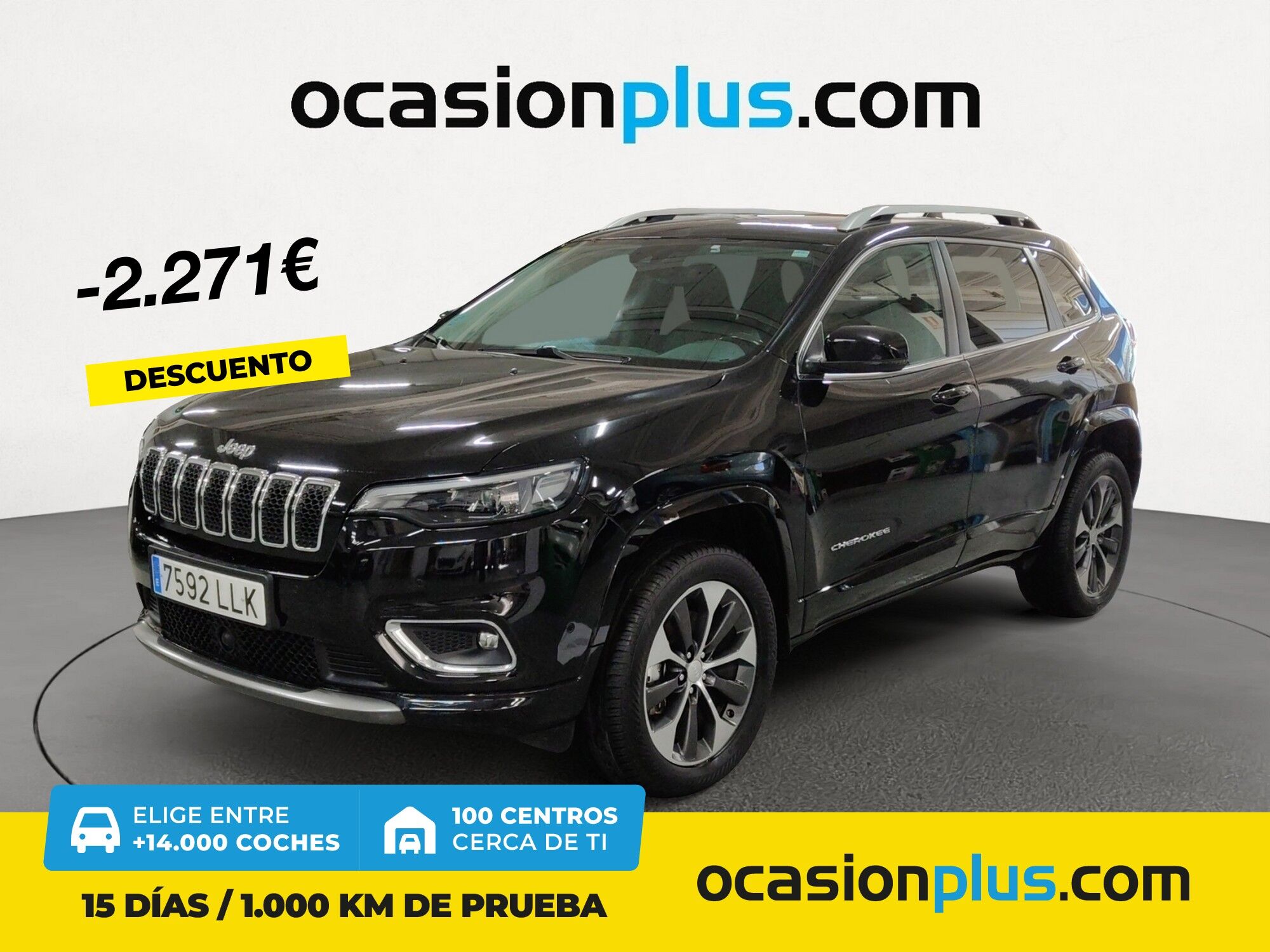 JEEP Cherokee (2.2 CRD Overland AWD 9AT 143 kW (195 CV)) en Madrid
