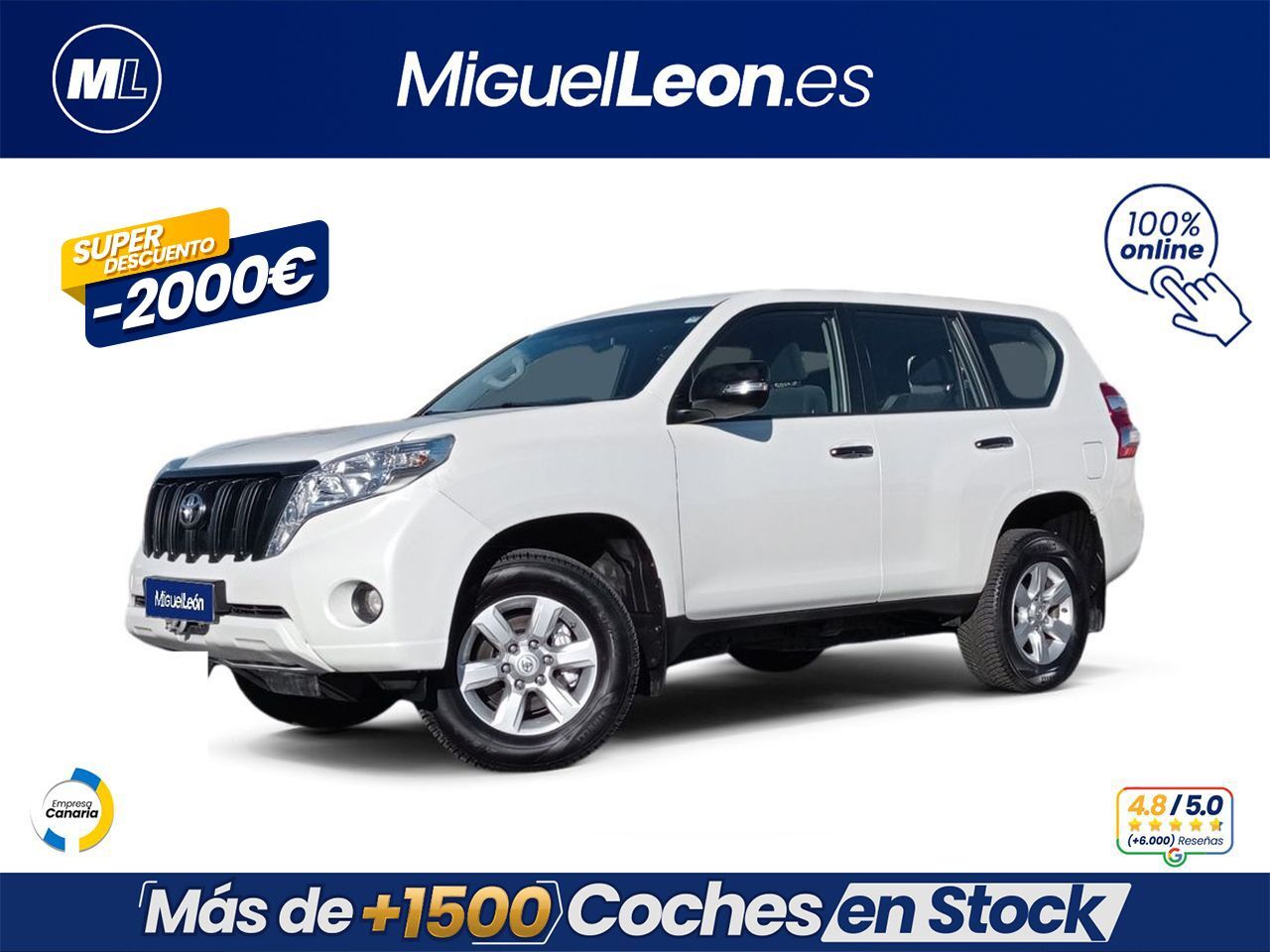 TOYOTA Land Cruiser (2.8 D-4D GX) en Palmas, Las