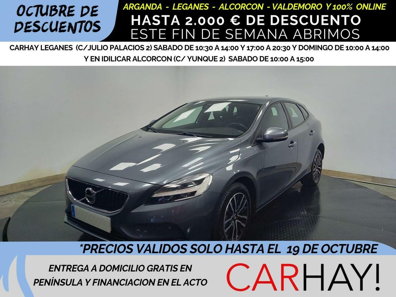 VOLVO V40 (2.0 D2 MOMENTUM GEARTRONIC AUT) en Madrid