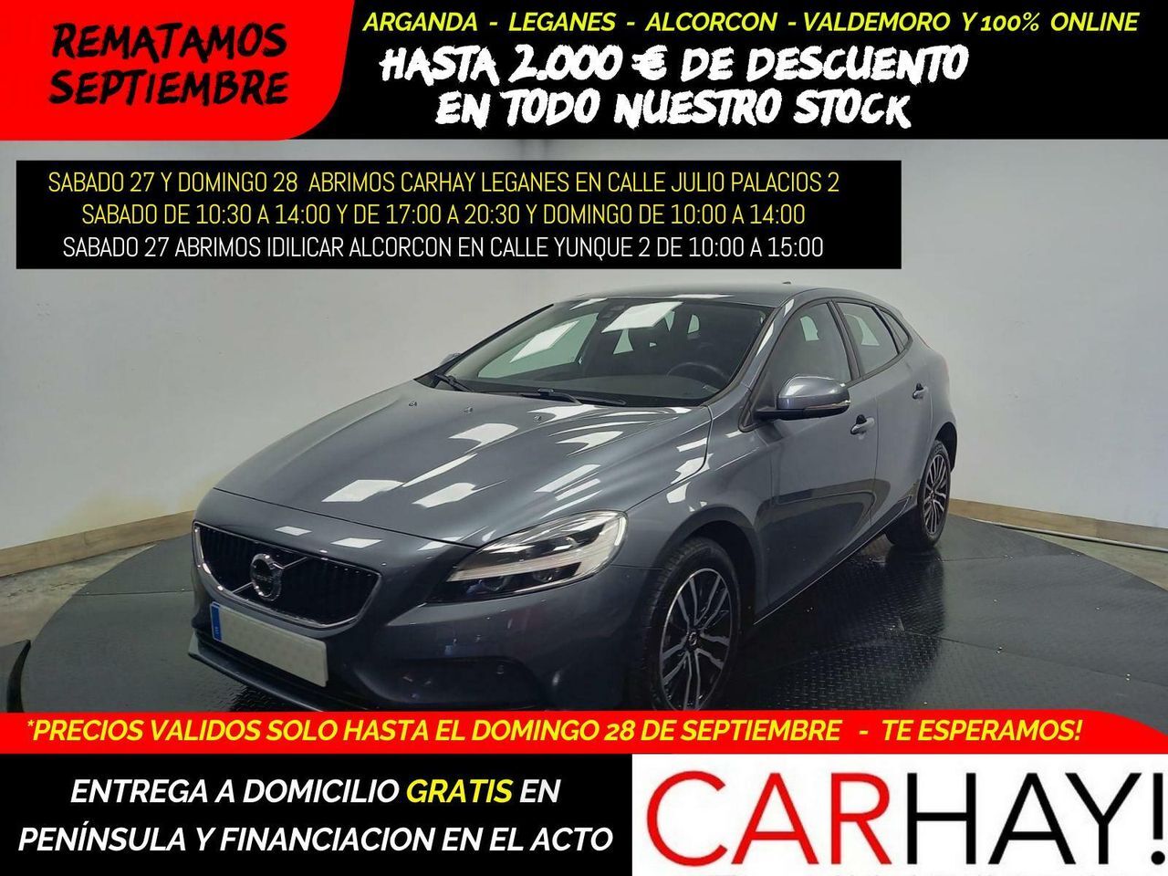 VOLVO V40 (2.0 D2 MOMENTUM GEARTRONIC AUT) en Madrid