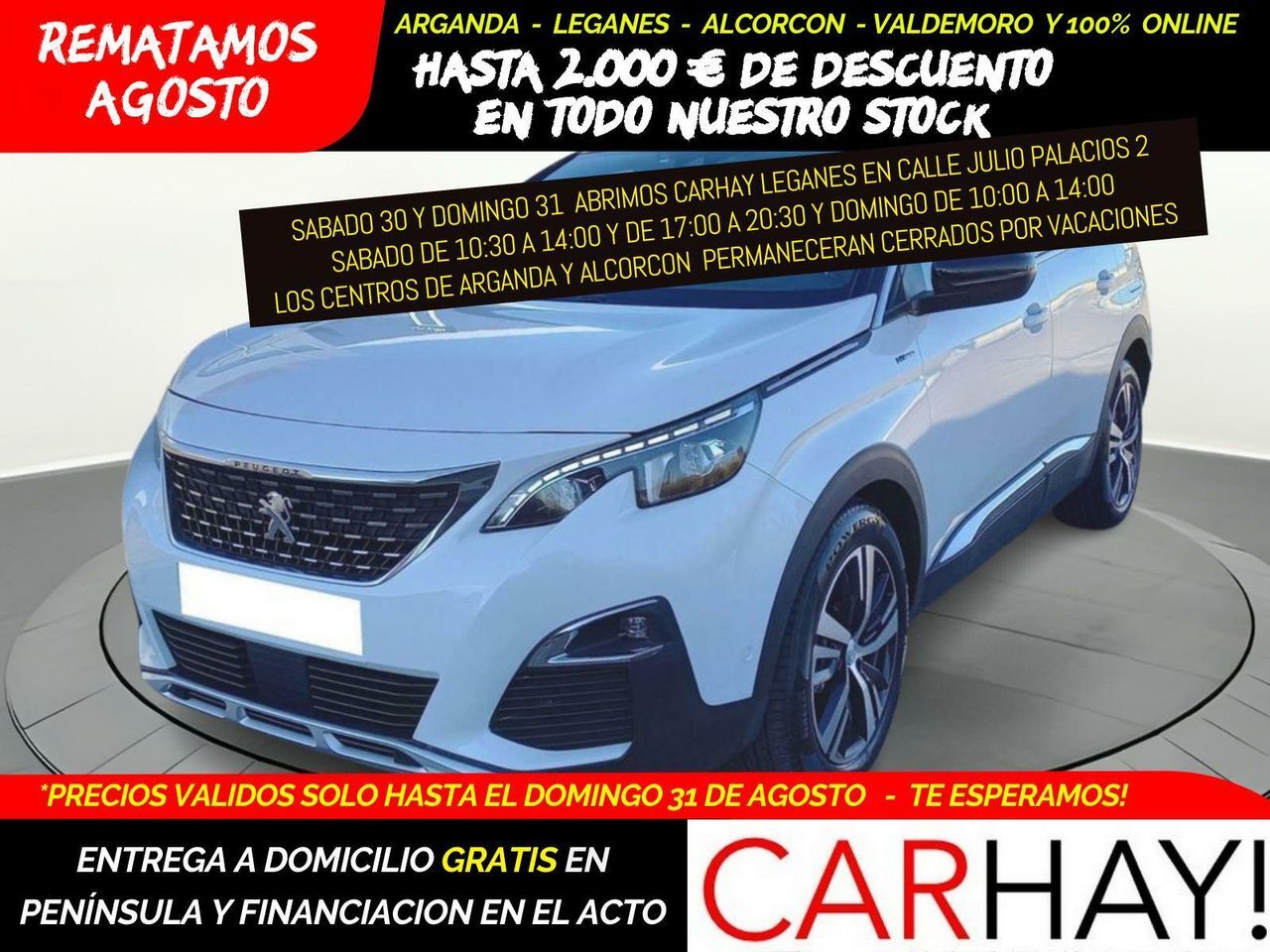 PEUGEOT 3008 (HYBRID 225 E-EAT8 GT LINE) en Madrid
