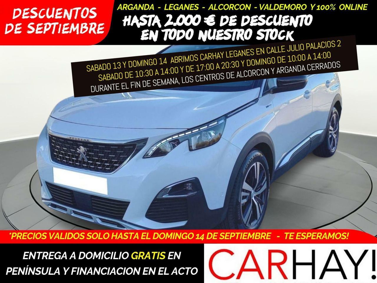 PEUGEOT 3008 (HYBRID 225 E-EAT8 GT LINE) en Madrid