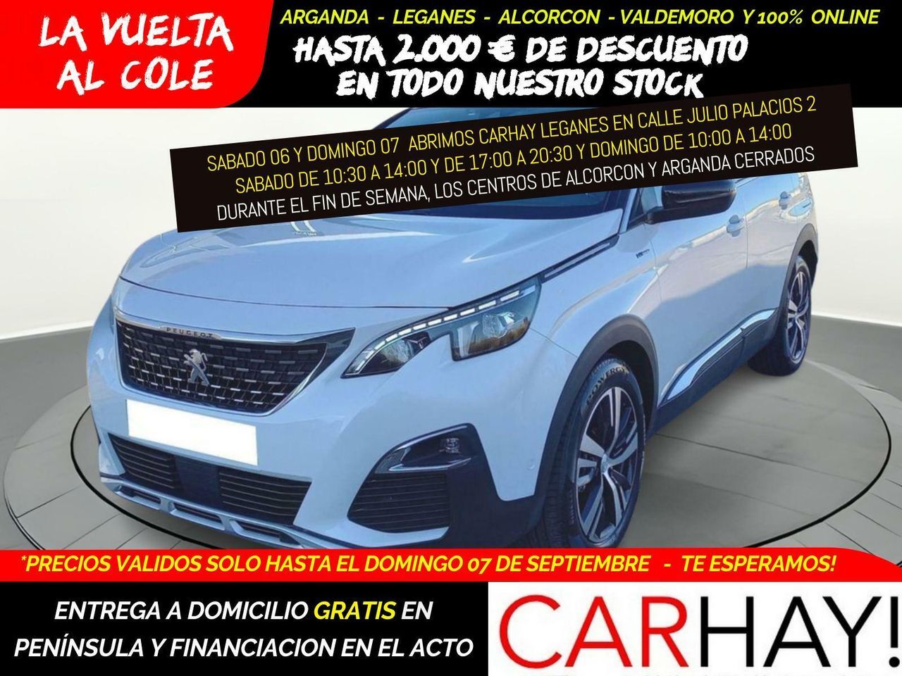 PEUGEOT 3008 (HYBRID 225 E-EAT8 GT LINE) en Madrid