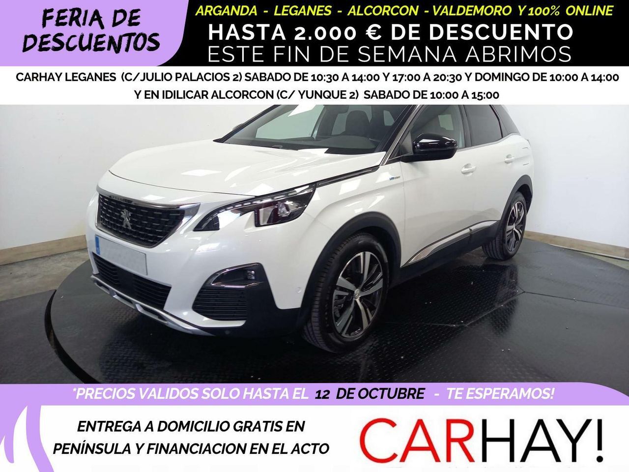 PEUGEOT 3008 (HYBRID 225 E-EAT8 GT LINE) en Madrid
