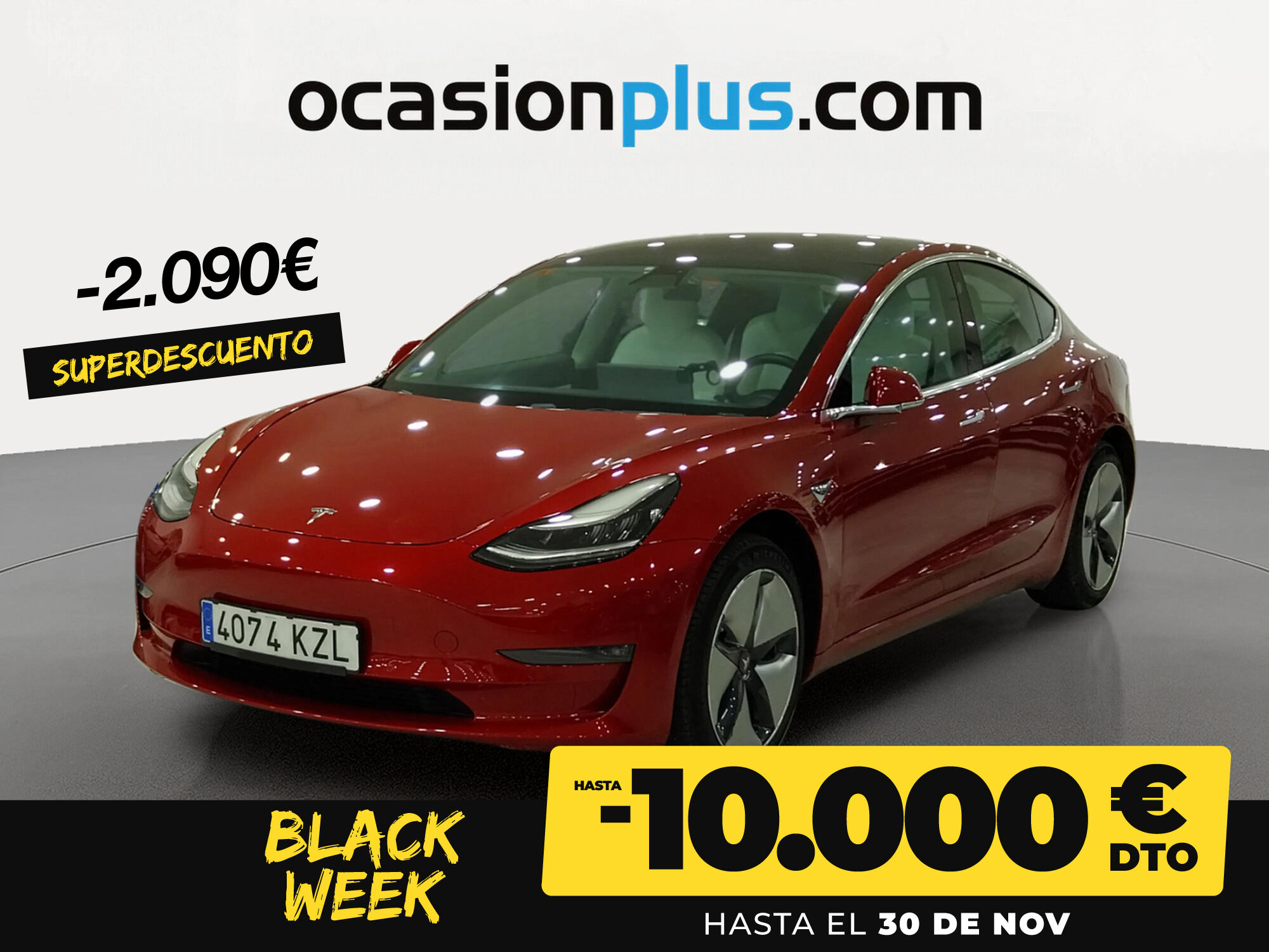 TESLA Model 3 (Estándar Plus RWD 225 kW (306 CV)) en Madrid