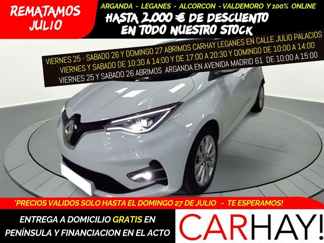 RENAULT Zoe (INTENS  R135 BATERÍA PROPIEDAD 50KWH) en Madrid
