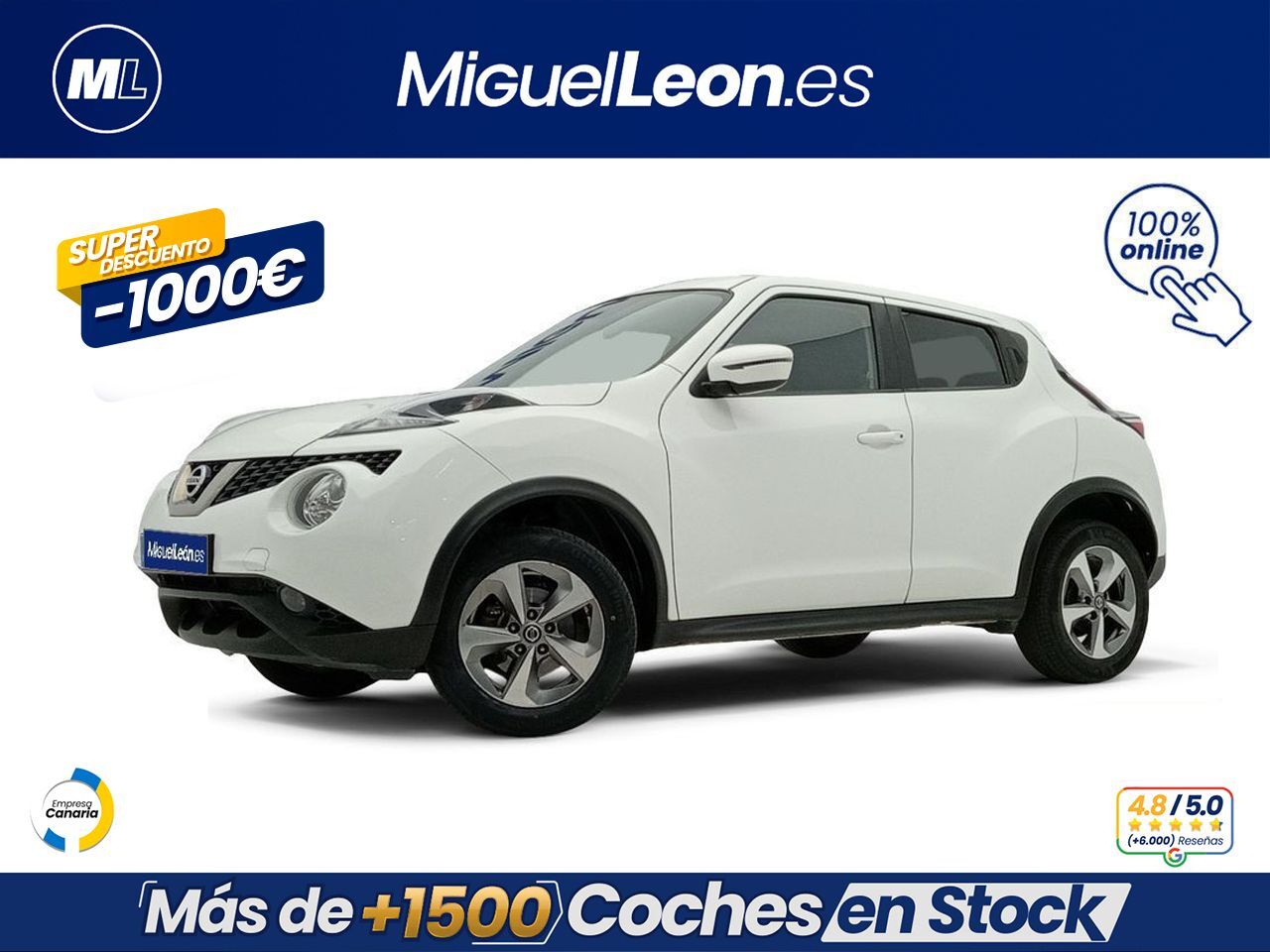 NISSAN Juke (G E6D-Temp 83 kW (112 CV) 5M/T ACENTA) en Palmas, Las