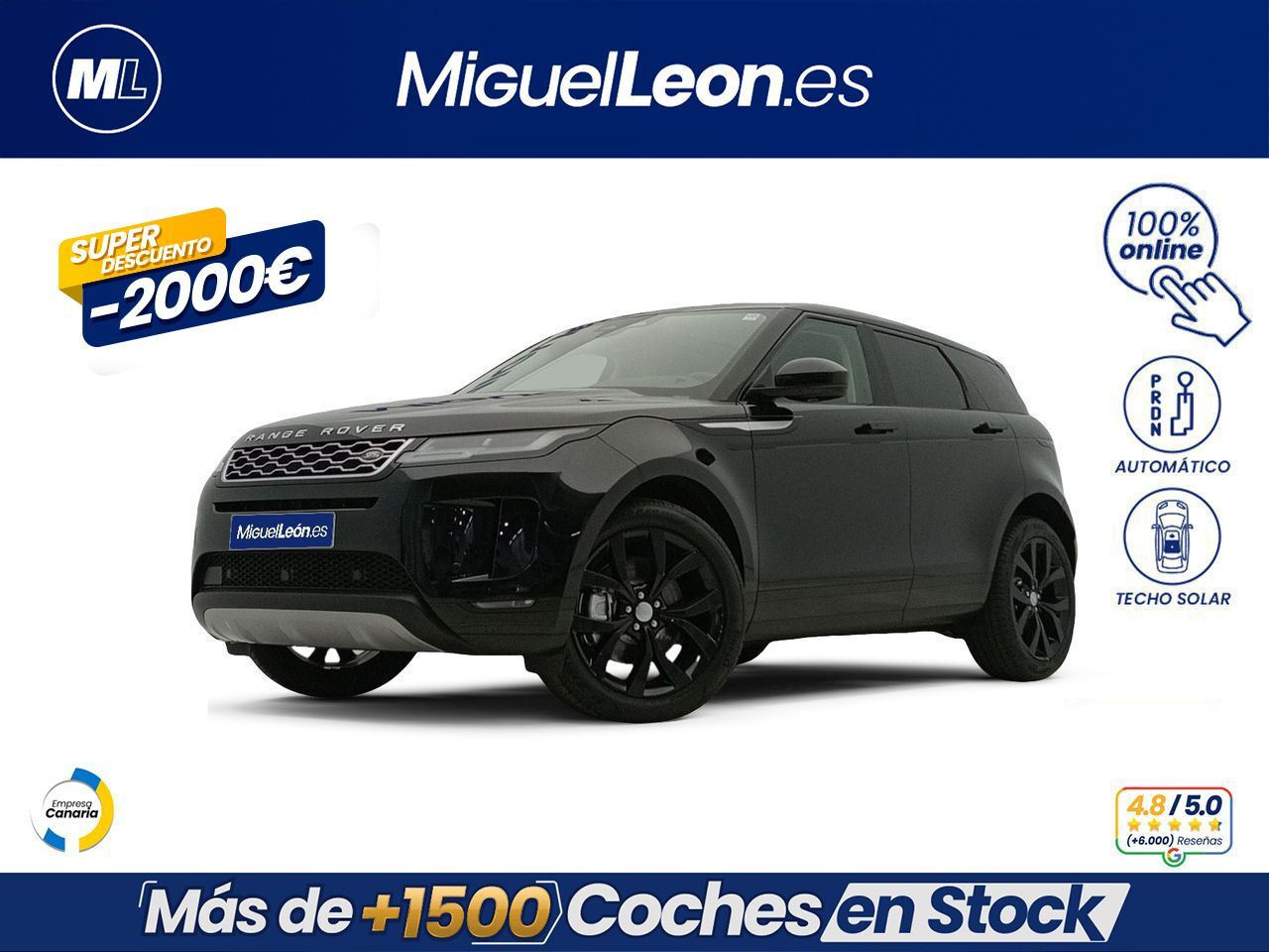 LAND ROVER Range Rover Evoque (2.0 D163 R-Dynamic HSE AUTO 4WD MHEV) en Pal