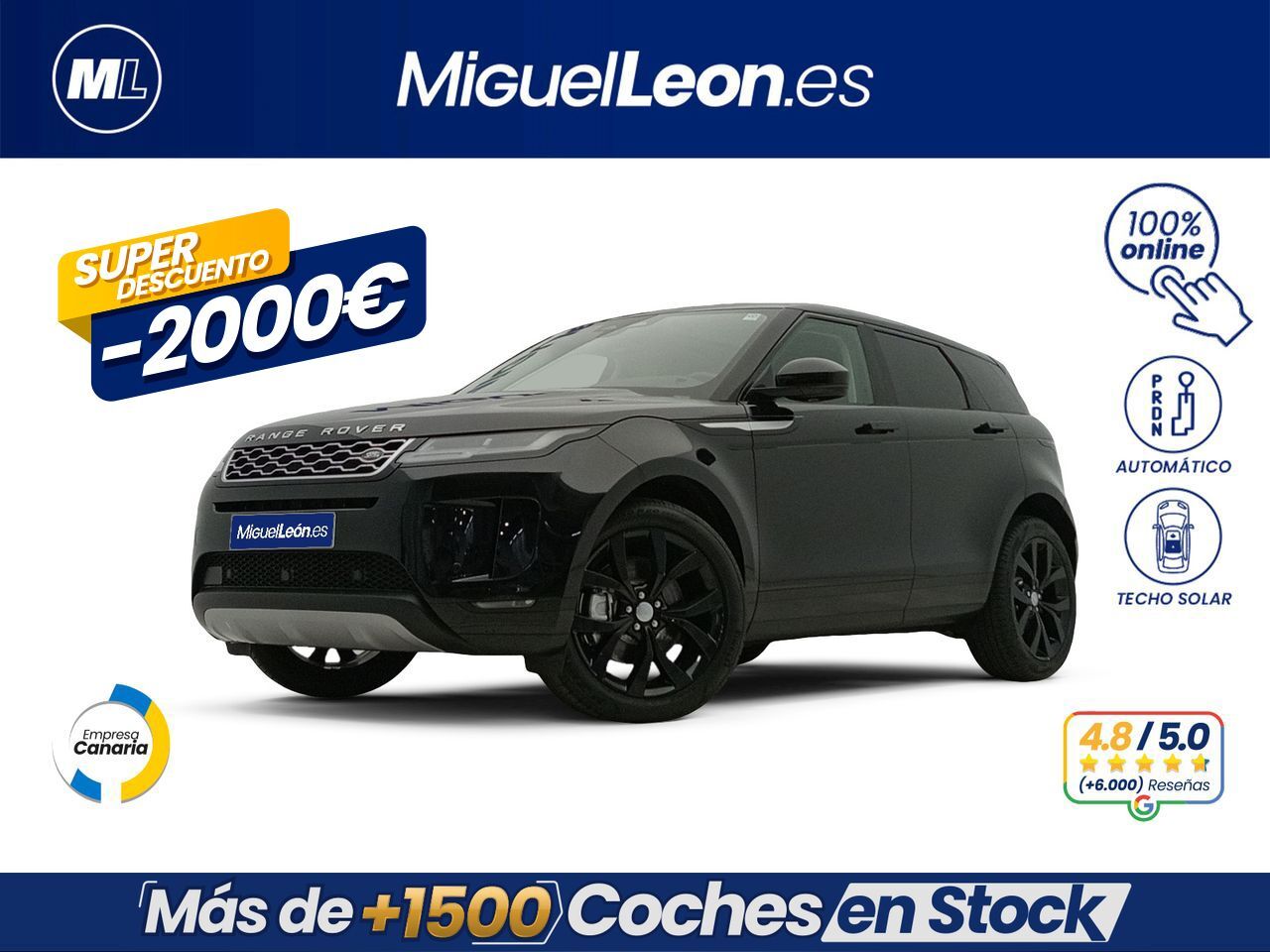 LAND ROVER Range Rover Evoque (2.0 D163 R-Dynamic HSE AUTO 4WD MHEV) en Pal