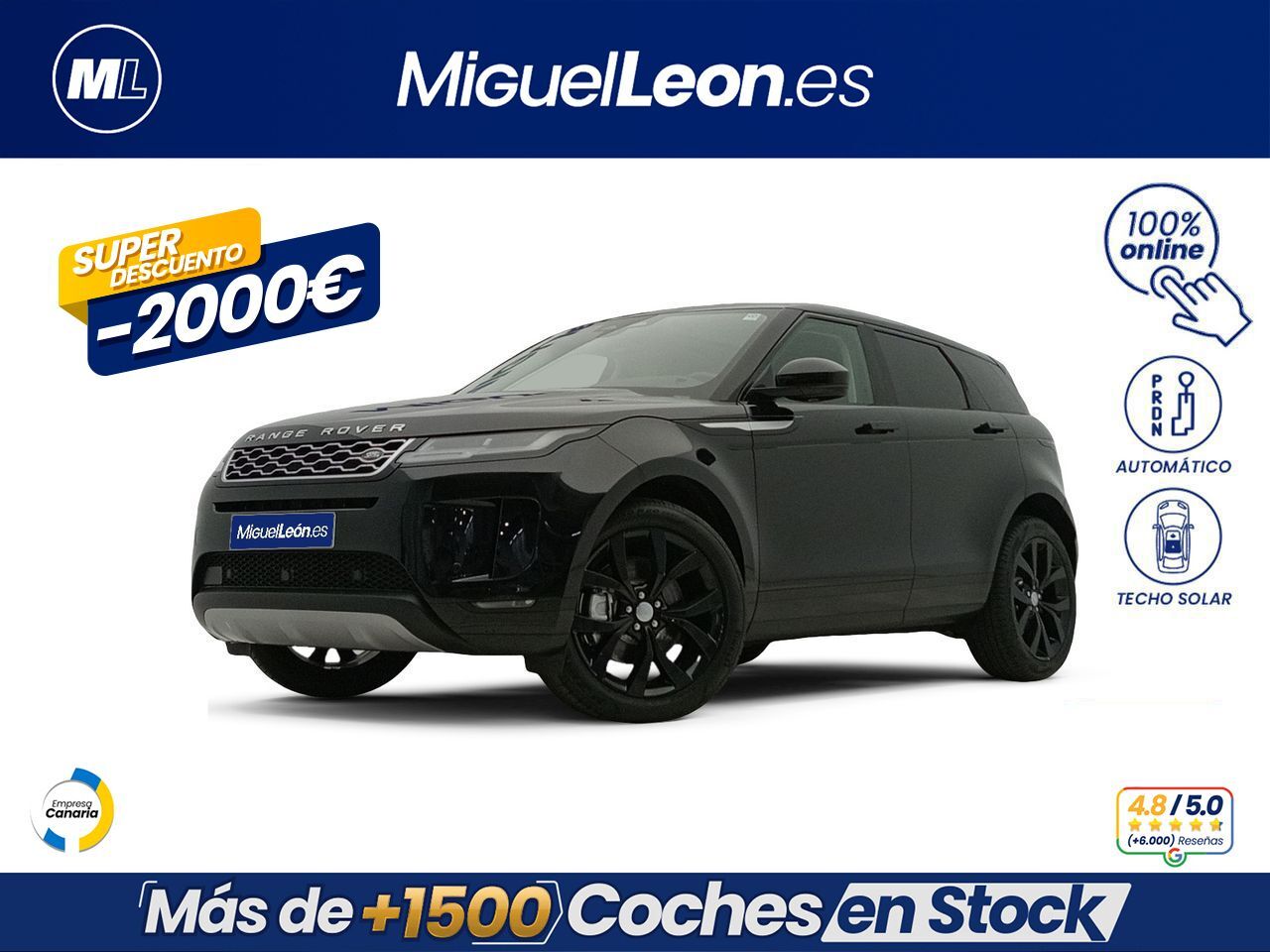 LAND ROVER Range Rover Evoque (2.0 D163 R-Dynamic HSE AUTO 4WD MHEV) en Pal
