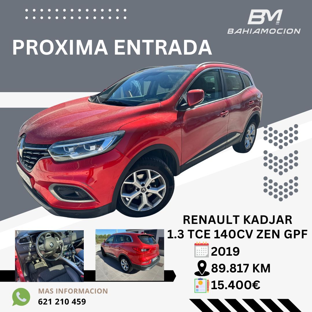 RENAULT Kadjar (1.3 TCe GPF Zen 103kW) en Cádiz