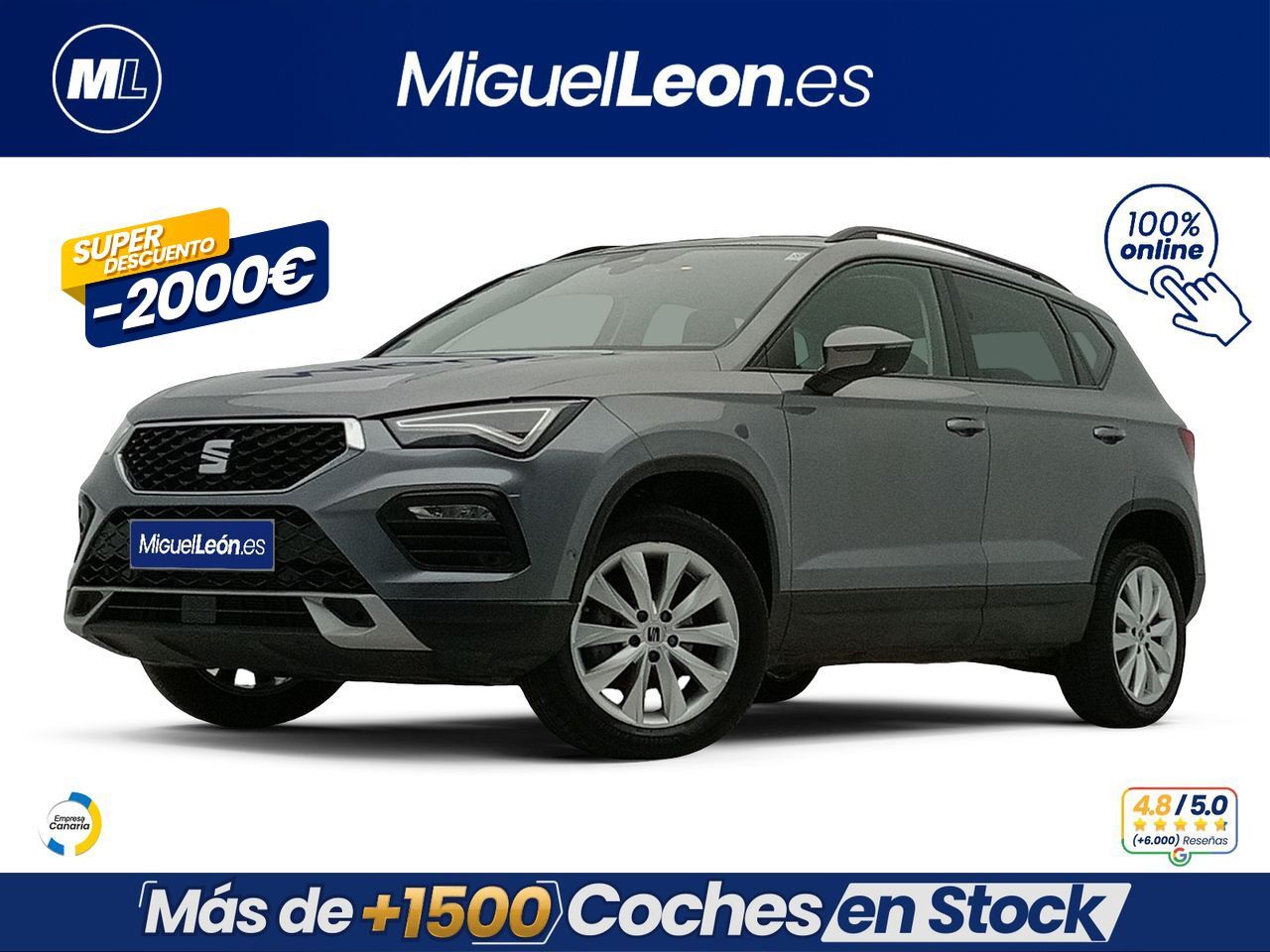 SEAT Ateca (1.5 TSI 110kW St&Sp Style XL) en Palmas, Las