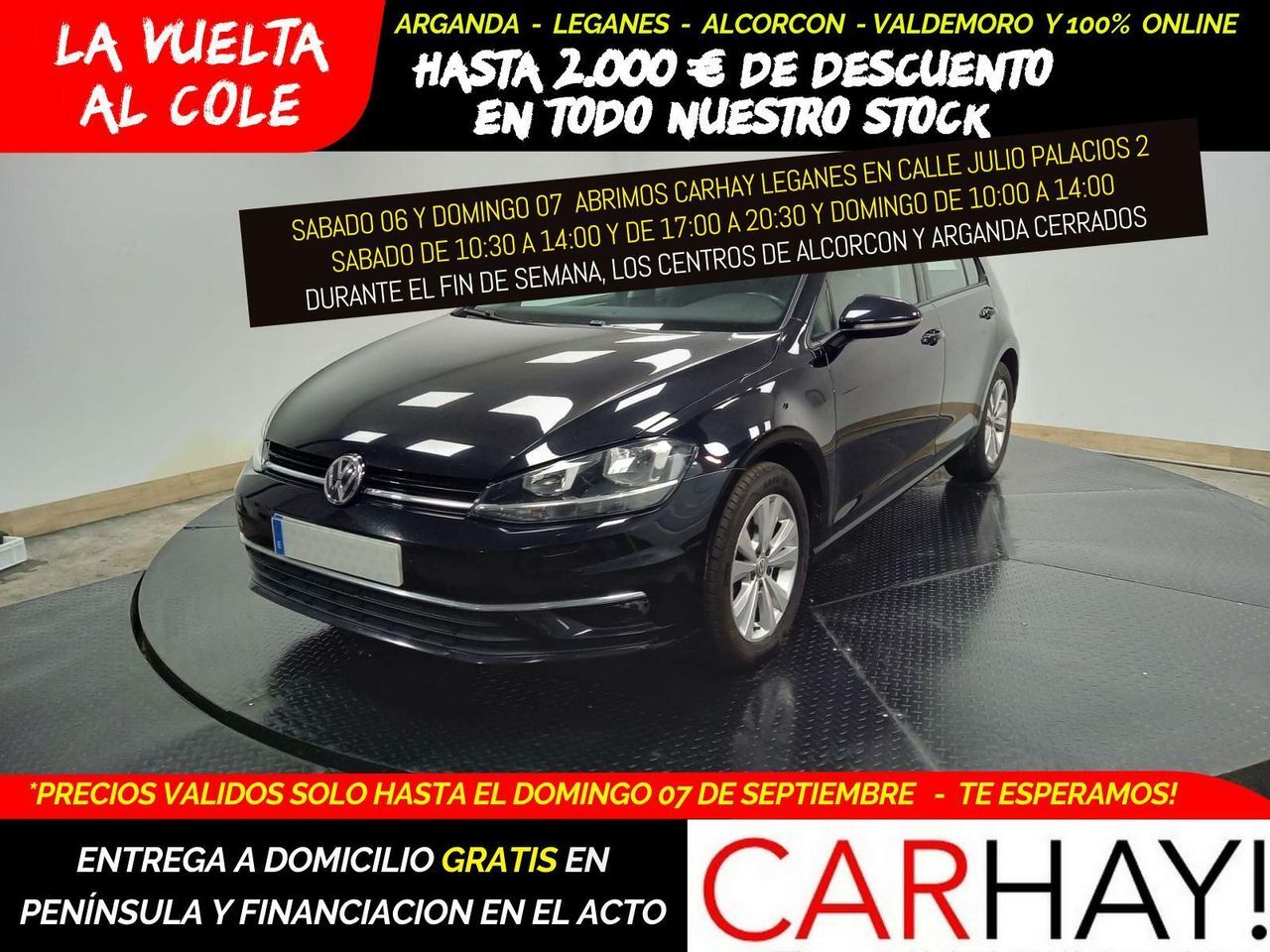 VOLKSWAGEN Golf (VII 1.0 TSI Comfortline OPF (EU6.2)) en Madrid
