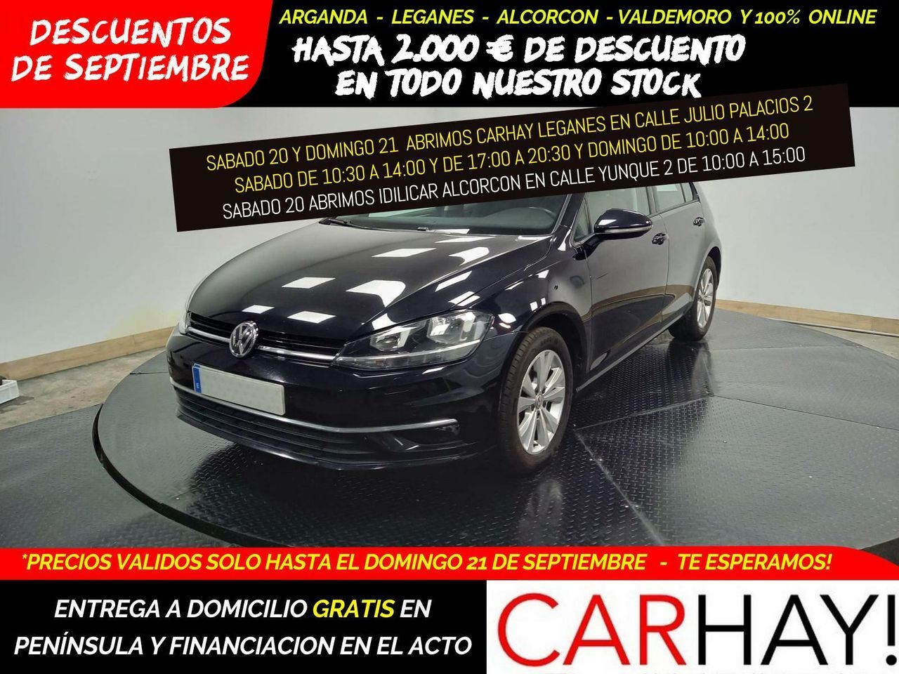 VOLKSWAGEN Golf (VII 1.0 TSI Comfortline OPF (EU6.2)) en Madrid