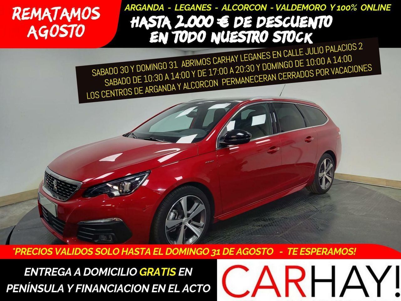 PEUGEOT 308 (1.5 BLUEHDI GTLINE (EU6.2)) en Madrid