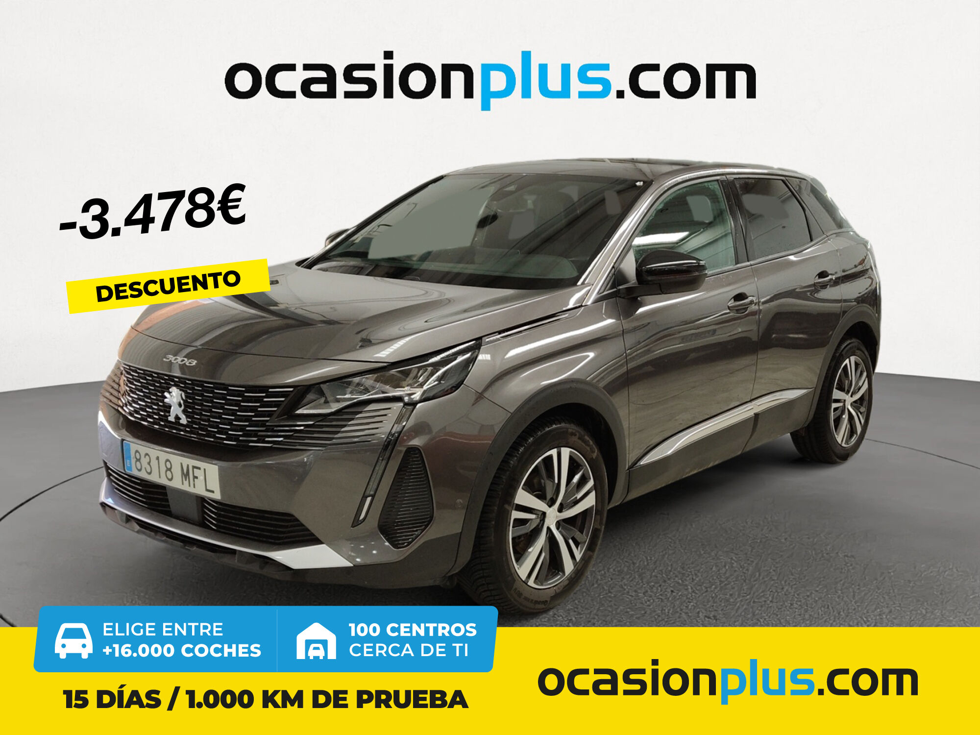PEUGEOT 3008 (BlueHDi 130 S&S Allure Pack EAT8 96 kW (130 CV)) en Madrid