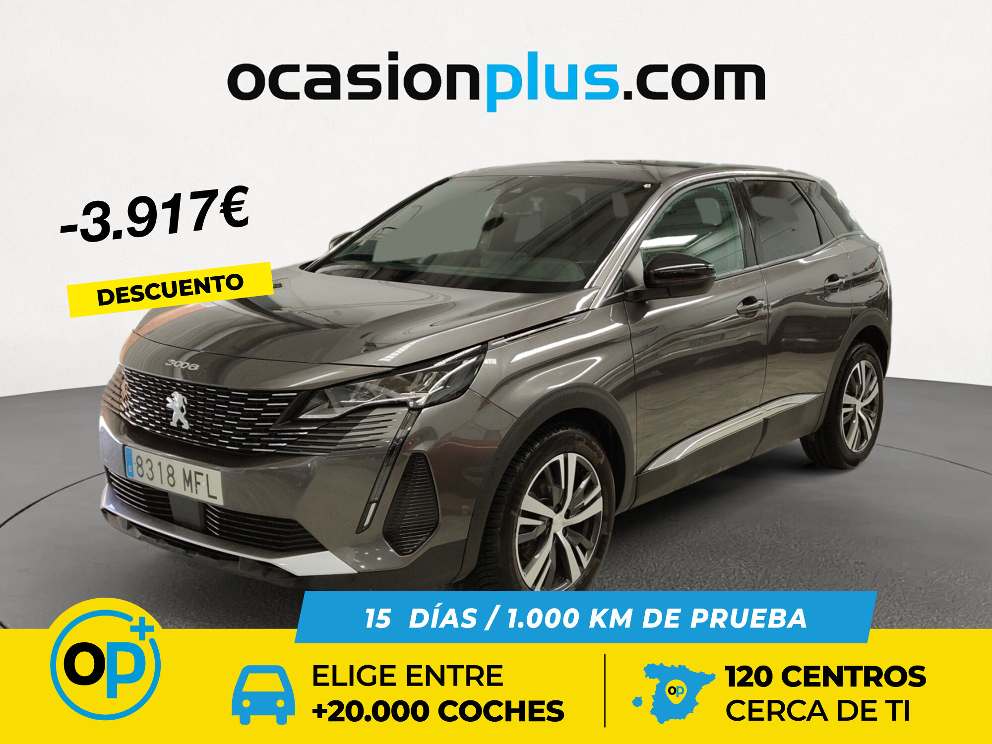 PEUGEOT 3008 (BlueHDi 130 S&S Allure Pack EAT8 96 kW (130 CV)) en Madrid