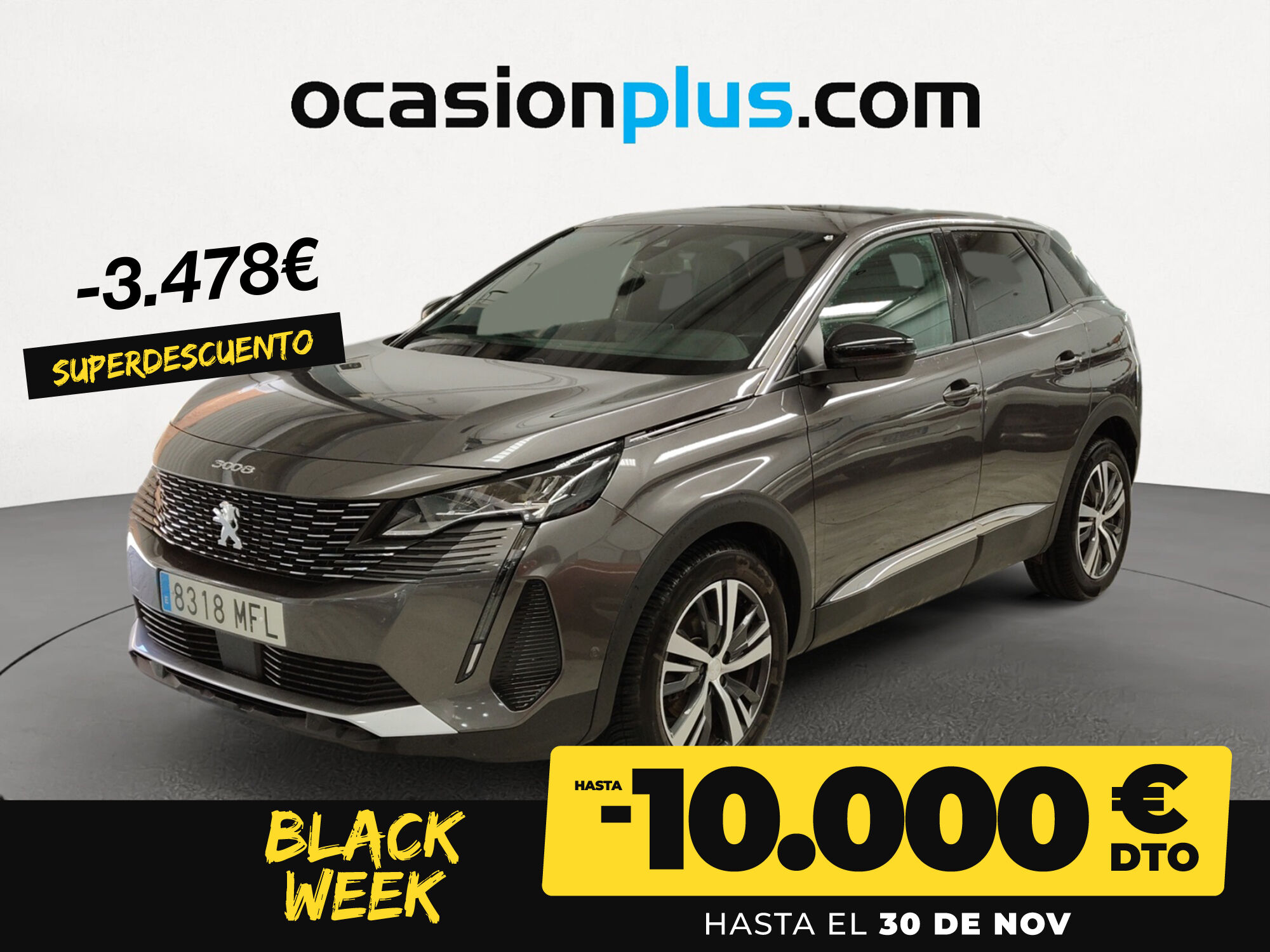 PEUGEOT 3008 (BlueHDi 130 S&S Allure Pack EAT8 96 kW (130 CV)) en Madrid