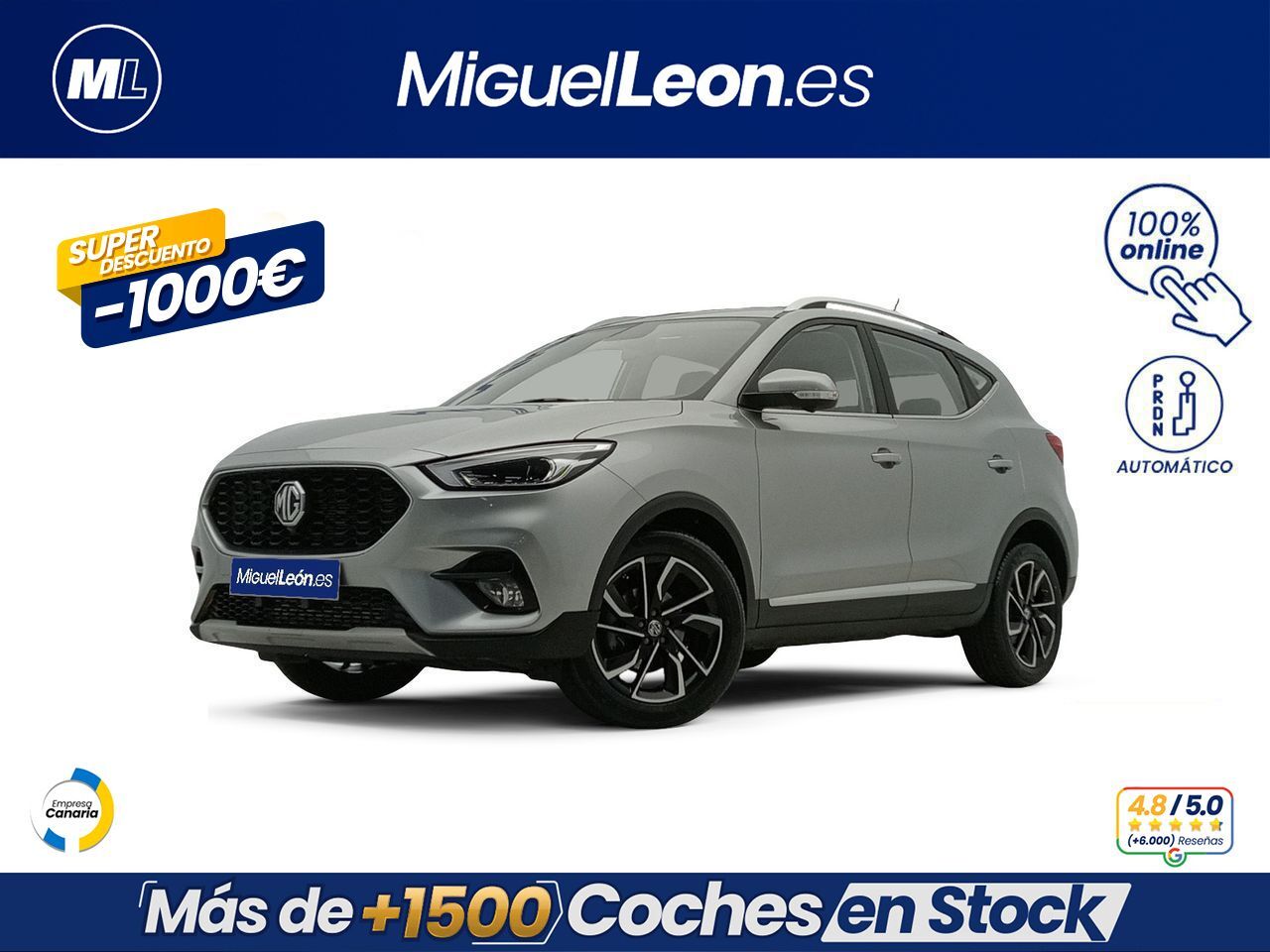 MG ZS (1.0T Luxury Auto) en Palmas, Las