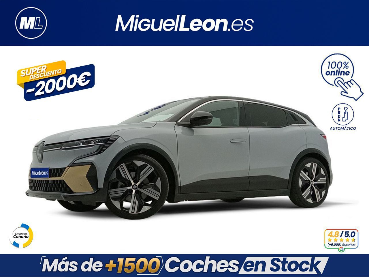 RENAULT Mégane (Iconic EV60 160kW (220CV) optimum ch.) en Palmas, Las