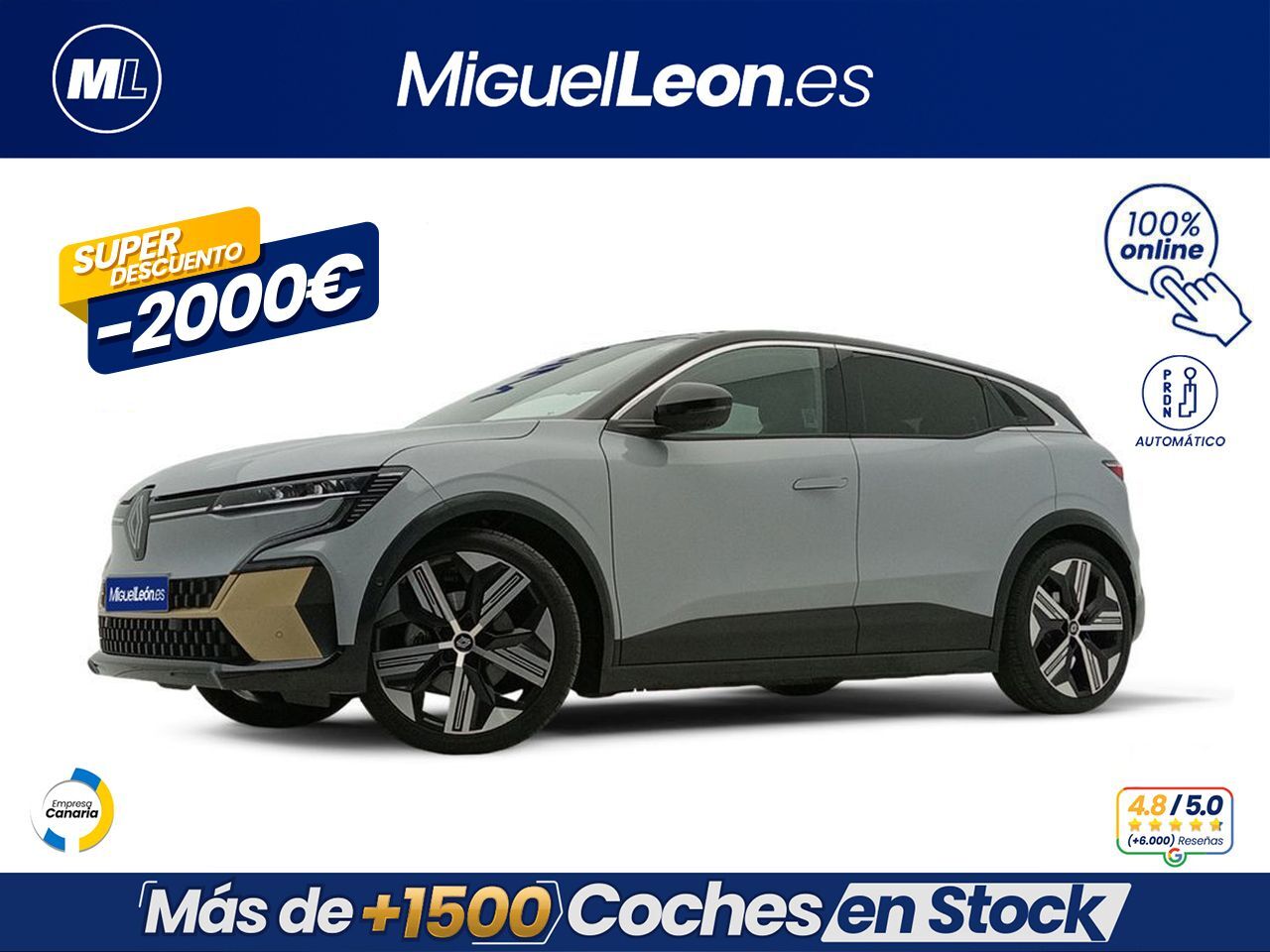 RENAULT Mégane (Iconic EV60 160kW (220CV) optimum ch.) en Palmas, Las