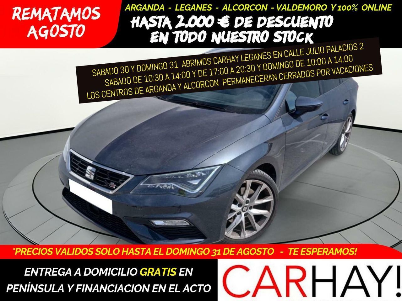 SEAT León (ST 5F8 FR FAST LANE 2.0 TDI 150CV MT6 E6) en Madrid