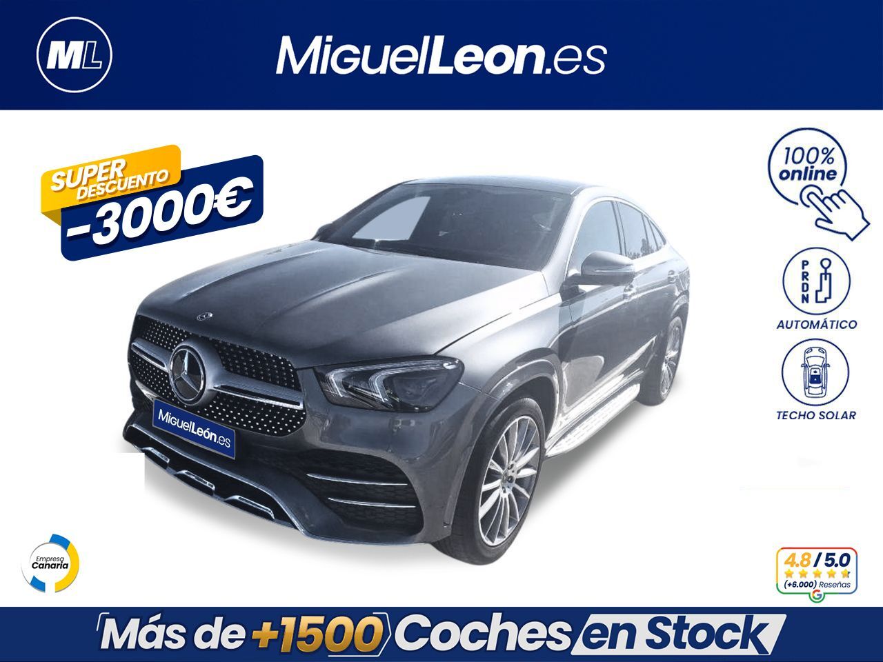 MERCEDES Clase GLC (GLE 350 de 4MATIC (Híbrido Enchufable)) en Palmas, Las