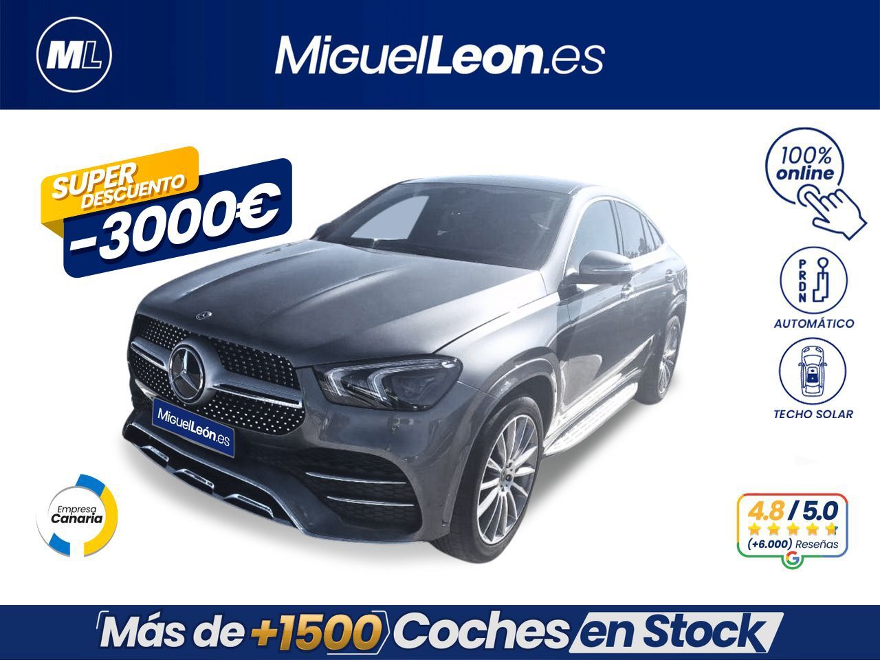 MERCEDES Clase GLC (GLE 350 de 4MATIC (Híbrido Enchufable)) en Palmas, Las