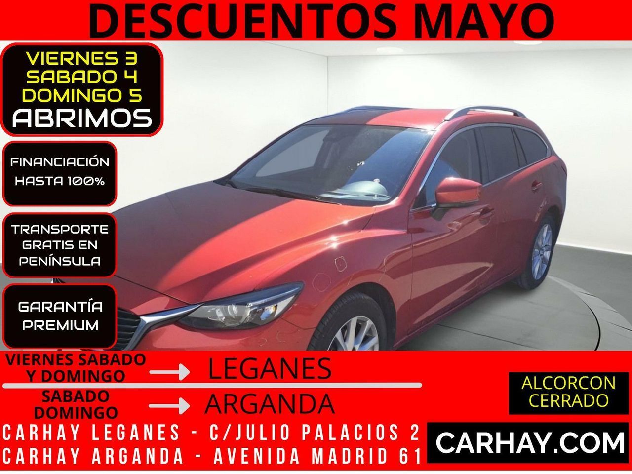 MAZDA Mazda6 (2.5 Lux.+Prem.Black+Travel+SR(Navi) Aut.) en Madrid