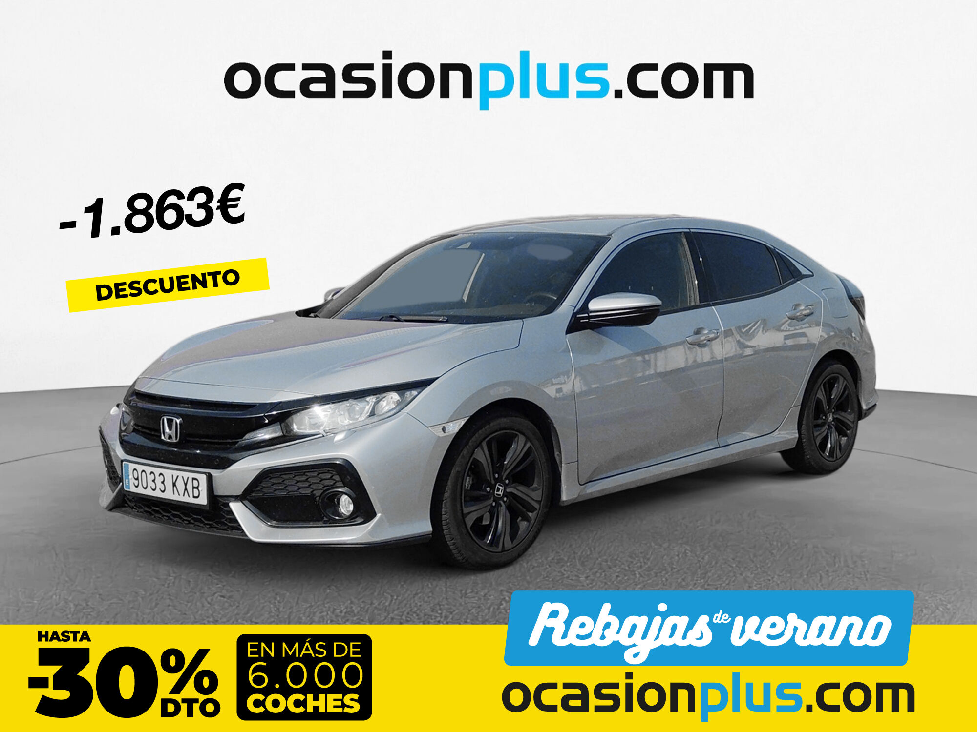 HONDA Civic (1.0 I-VTEC TURBO Elegance Navi CVT 95 kW (129 CV)) en Madrid