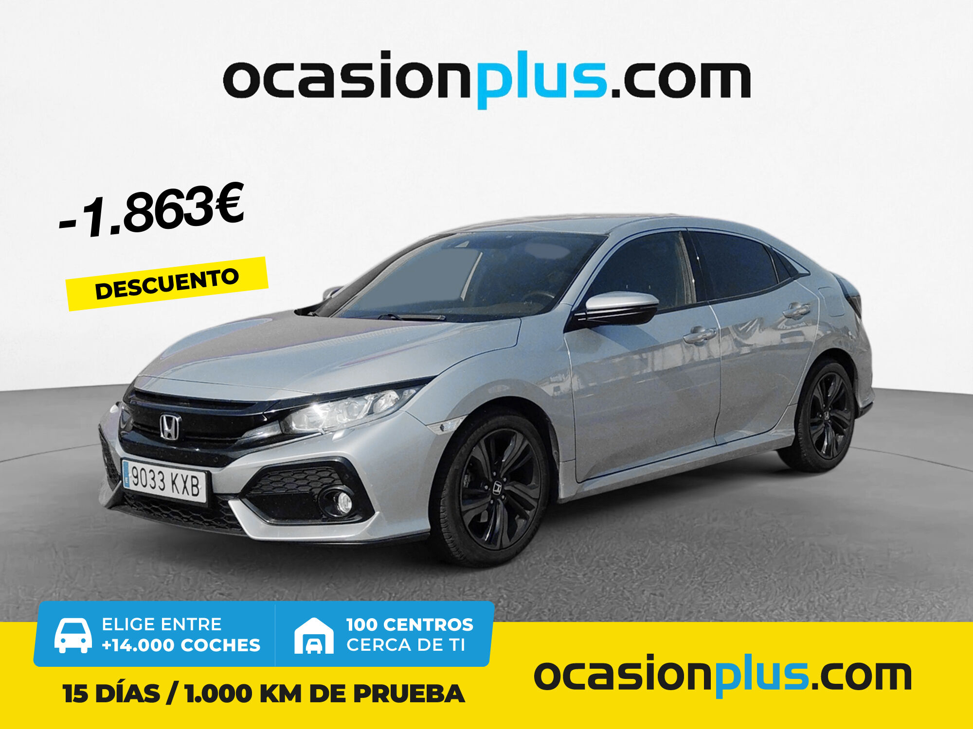 HONDA Civic (1.0 I-VTEC TURBO Elegance Navi CVT 95 kW (129 CV)) en Madrid