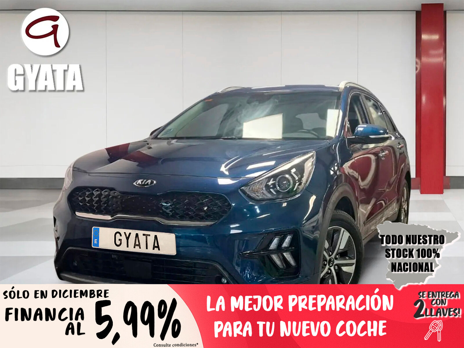 KIA Niro (1.6 GDi HEV Híbrido Drive 104 kW (141 CV)) en Madrid