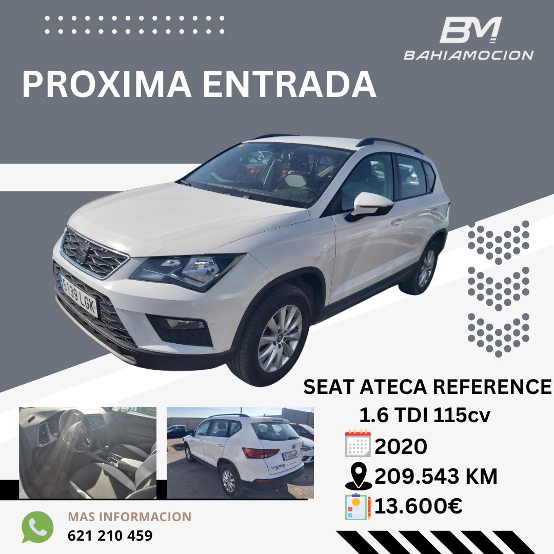 SEAT Ateca (1.6TDI CR S&S Ecomotive Reference) en Cádiz