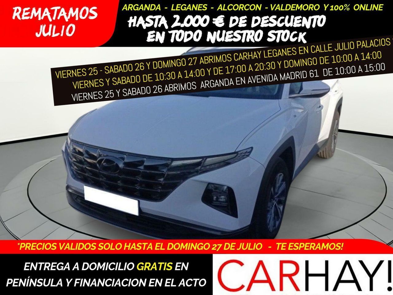 HYUNDAI Tucson (1.6 CRDI 100kW (136CV) 48V Maxx DCT 4x4) en Madrid