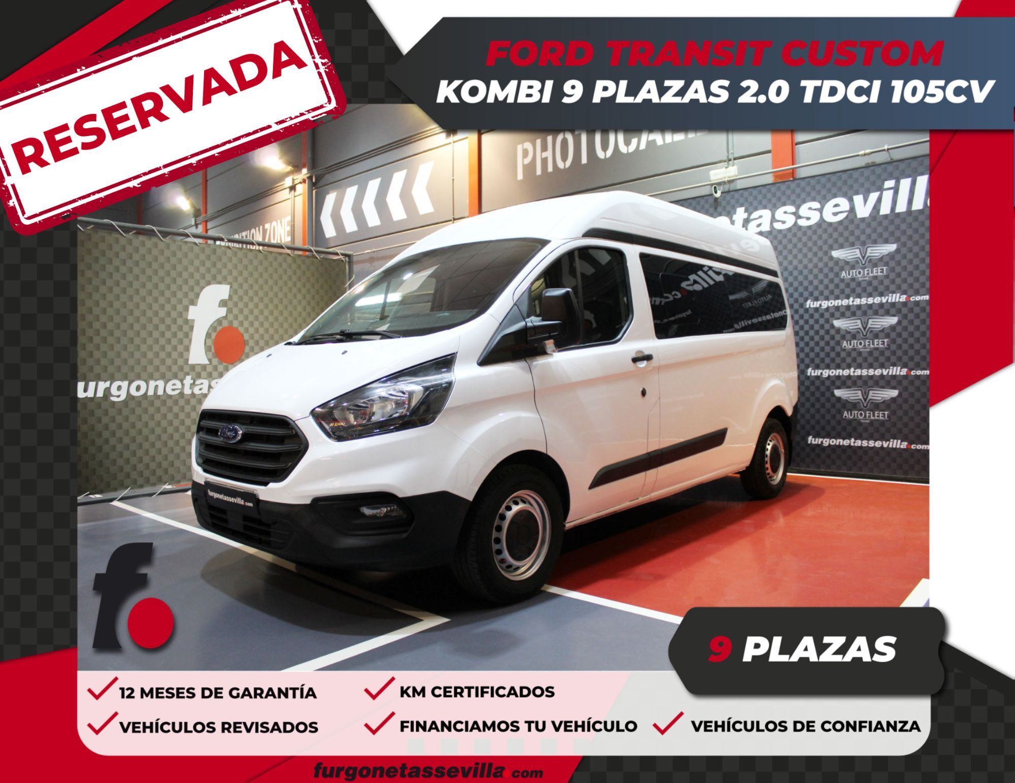 Foto del FORD Transit Custom FT 320 L2 Kombi Ambiente EcoBlue 105