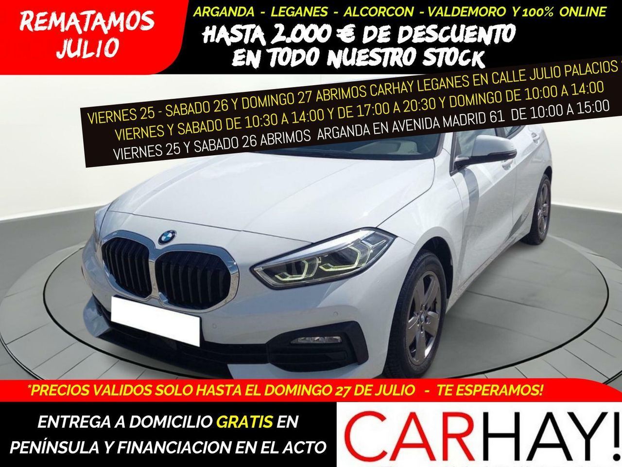 BMW Serie 1 (BERLINA 116D 1.5 115CV MT6 E6D) en Madrid
