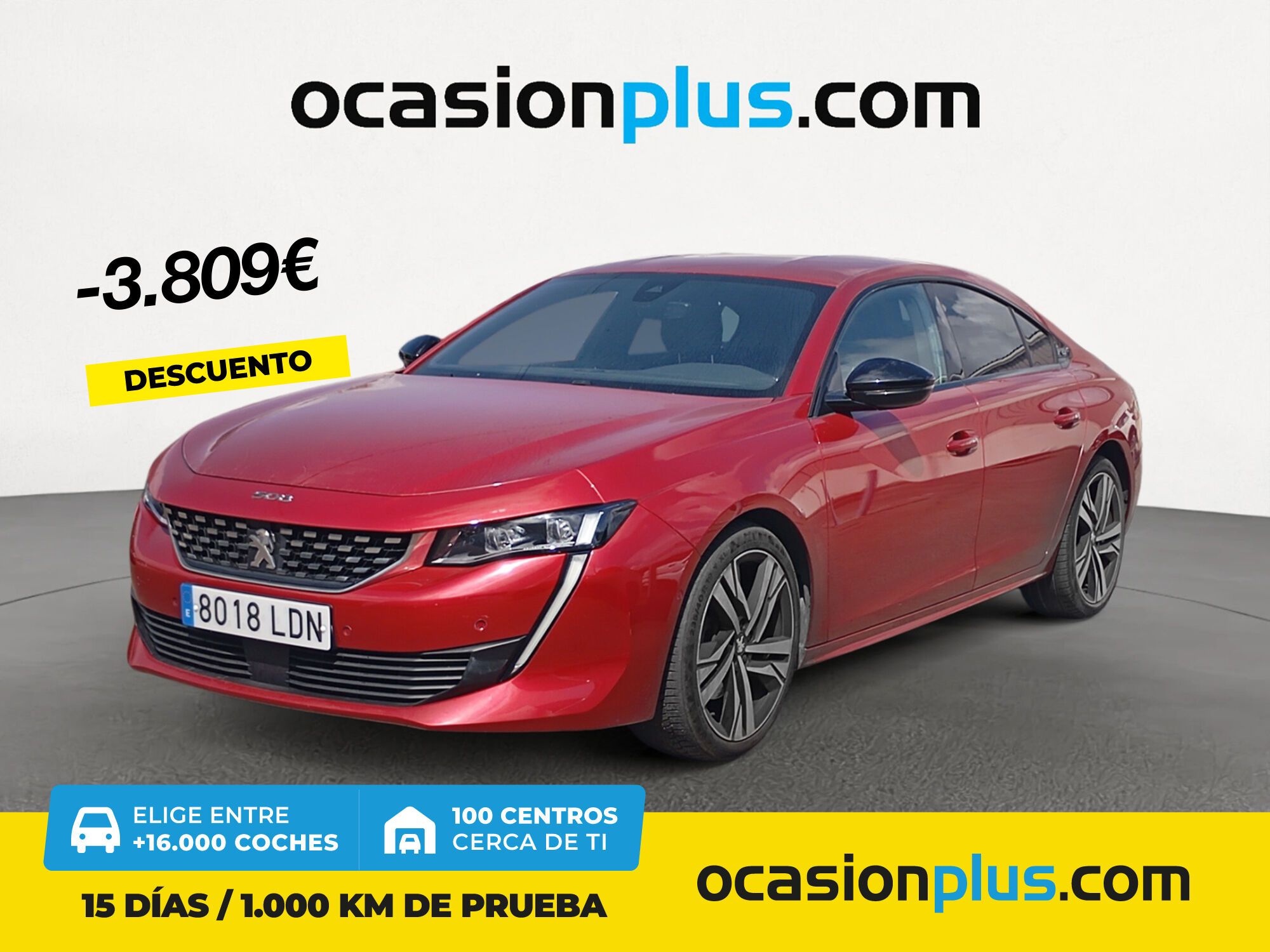 PEUGEOT 508 (BlueHDi 180 S&S GT EAT8 132 kW (180 CV)) en Madrid