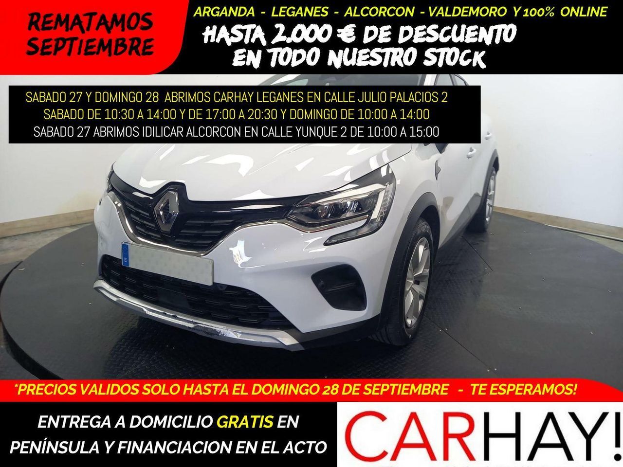 RENAULT Captur (Intens Tce 74kw (100cv) Glp) en Madrid