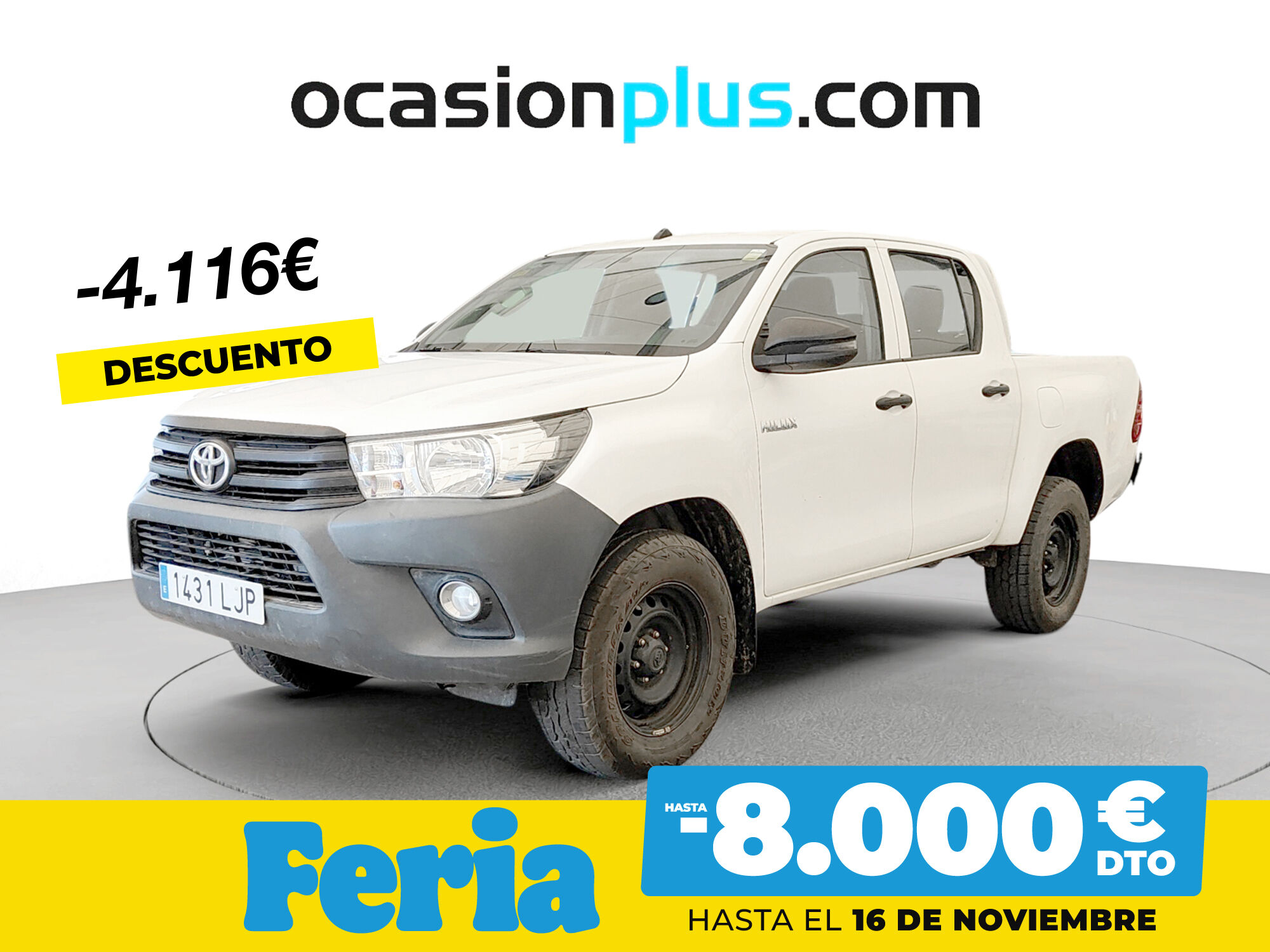 TOYOTA Hilux (2.4 D-4D Doble Cabina GX 110 kW (150 CV)) en Madrid