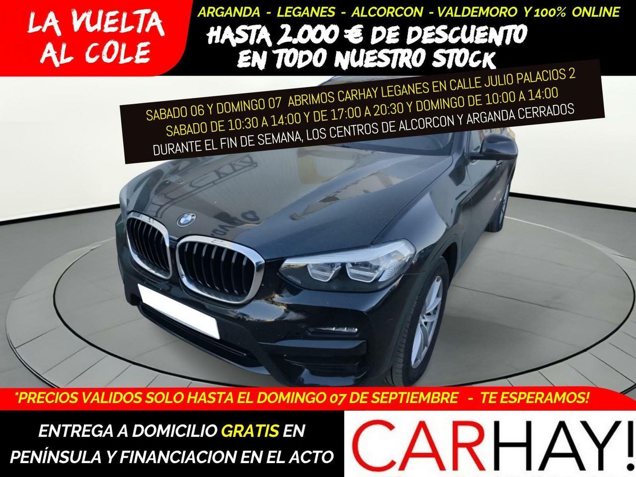 BMW X3 (XDRIVE 30 E XLINE 2.0 290CV AT8 E6D) en Madrid