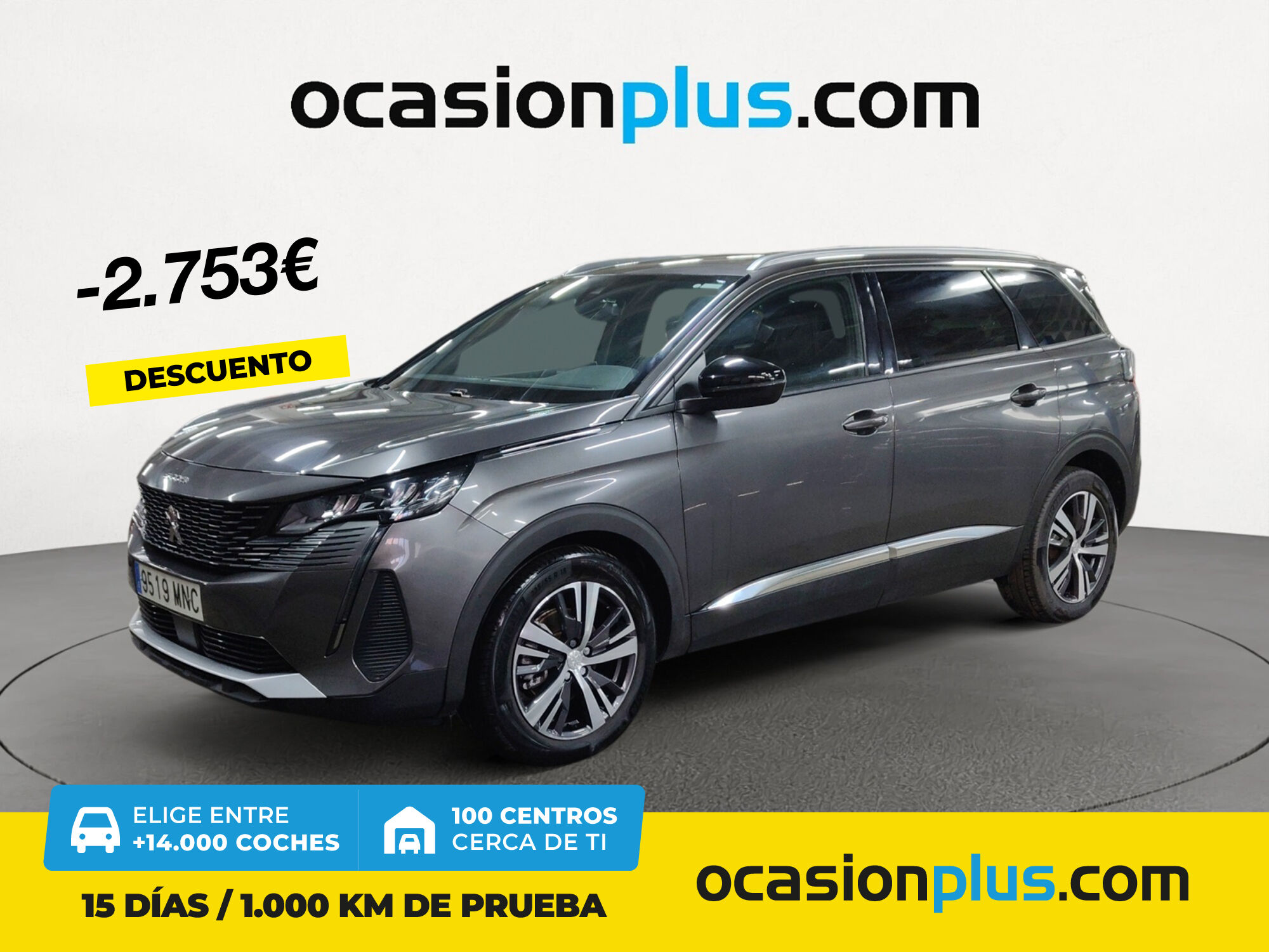 PEUGEOT 5008 (Hybrid 1.2 Allure Pack eDCS6 100 kW (136 CV)) en Madrid