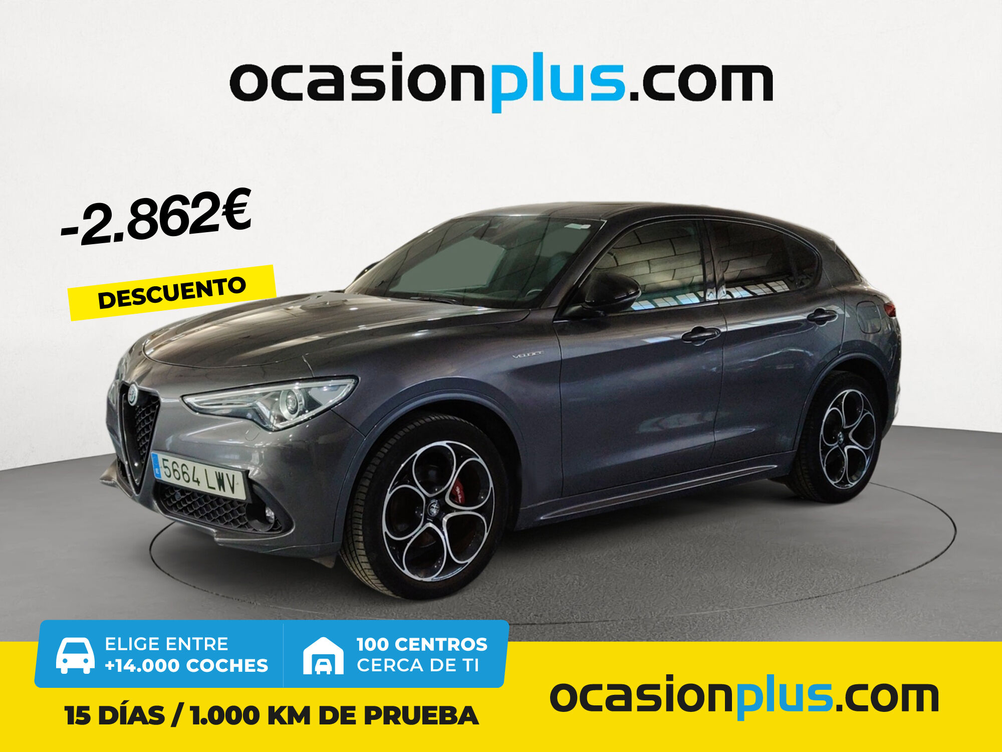 ALFA ROMEO Stelvio (2.2 Diésel Veloce Q4 Auto 154 kW (210 CV)) en Madrid