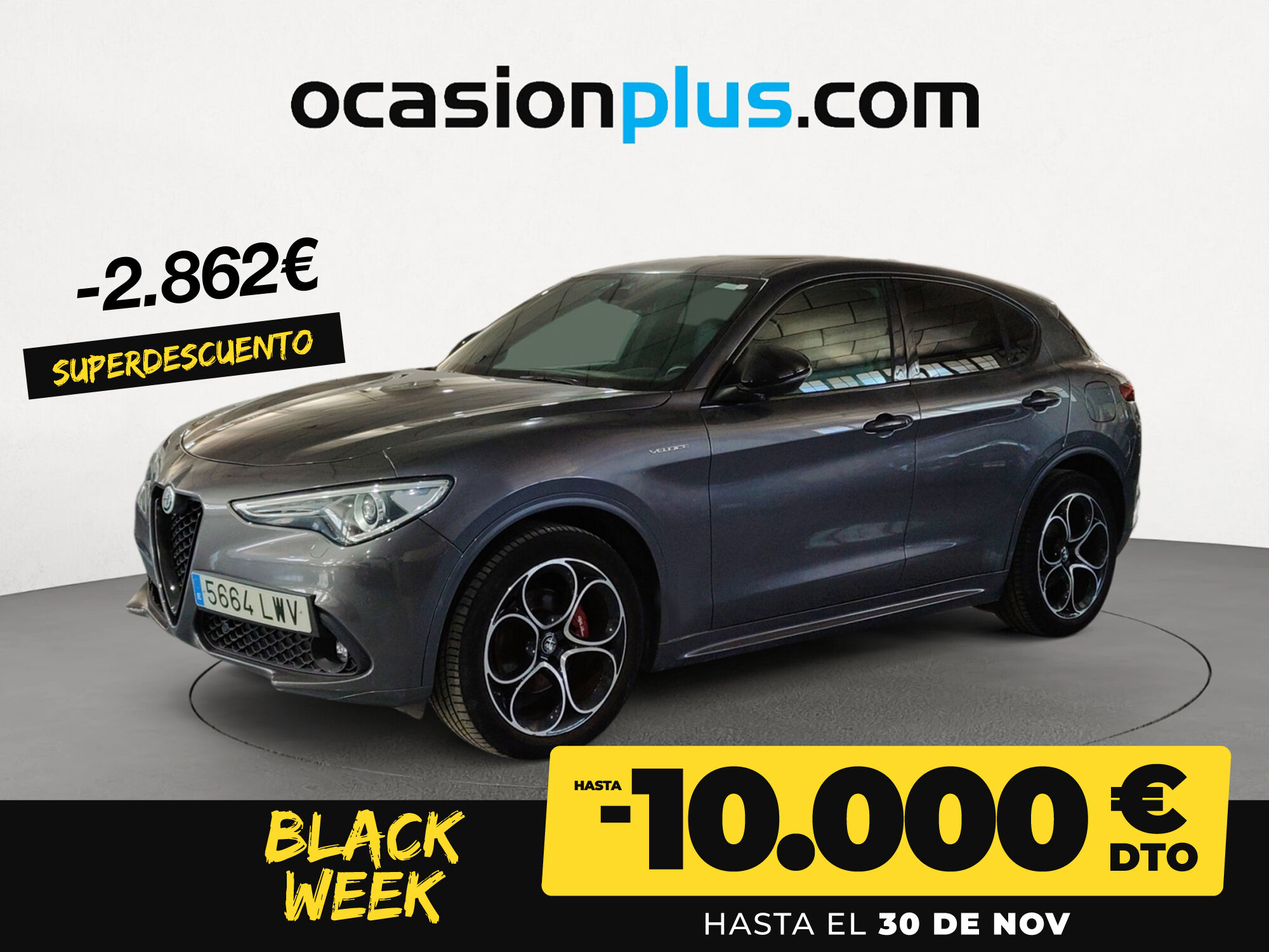 ALFA ROMEO Stelvio (2.2 Diésel Veloce Q4 Auto 154 kW (210 CV)) en Madrid
