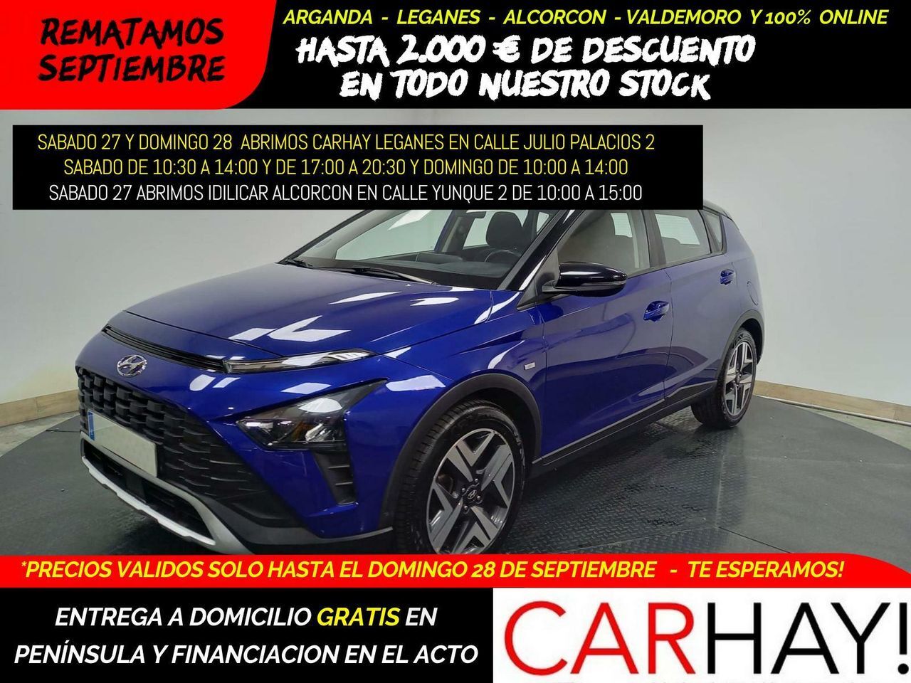 HYUNDAI Bayon (1.0T-GDI 48V INTRO 100CV) en Madrid