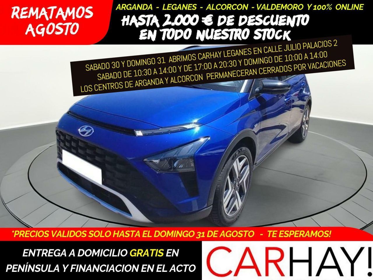 HYUNDAI Bayon (1.0T-GDI 48V INTRO 100CV) en Madrid