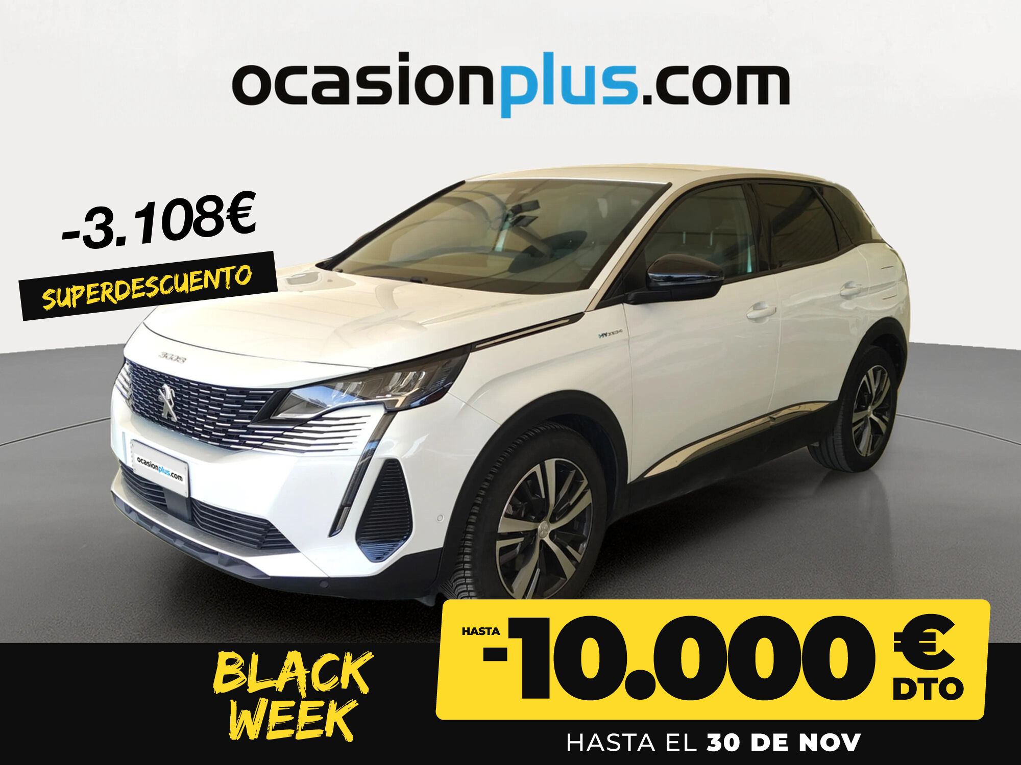 PEUGEOT 3008 (Hybrid 300 Allure Pack e-EAT8 221 kW (300 CV)) en Madrid