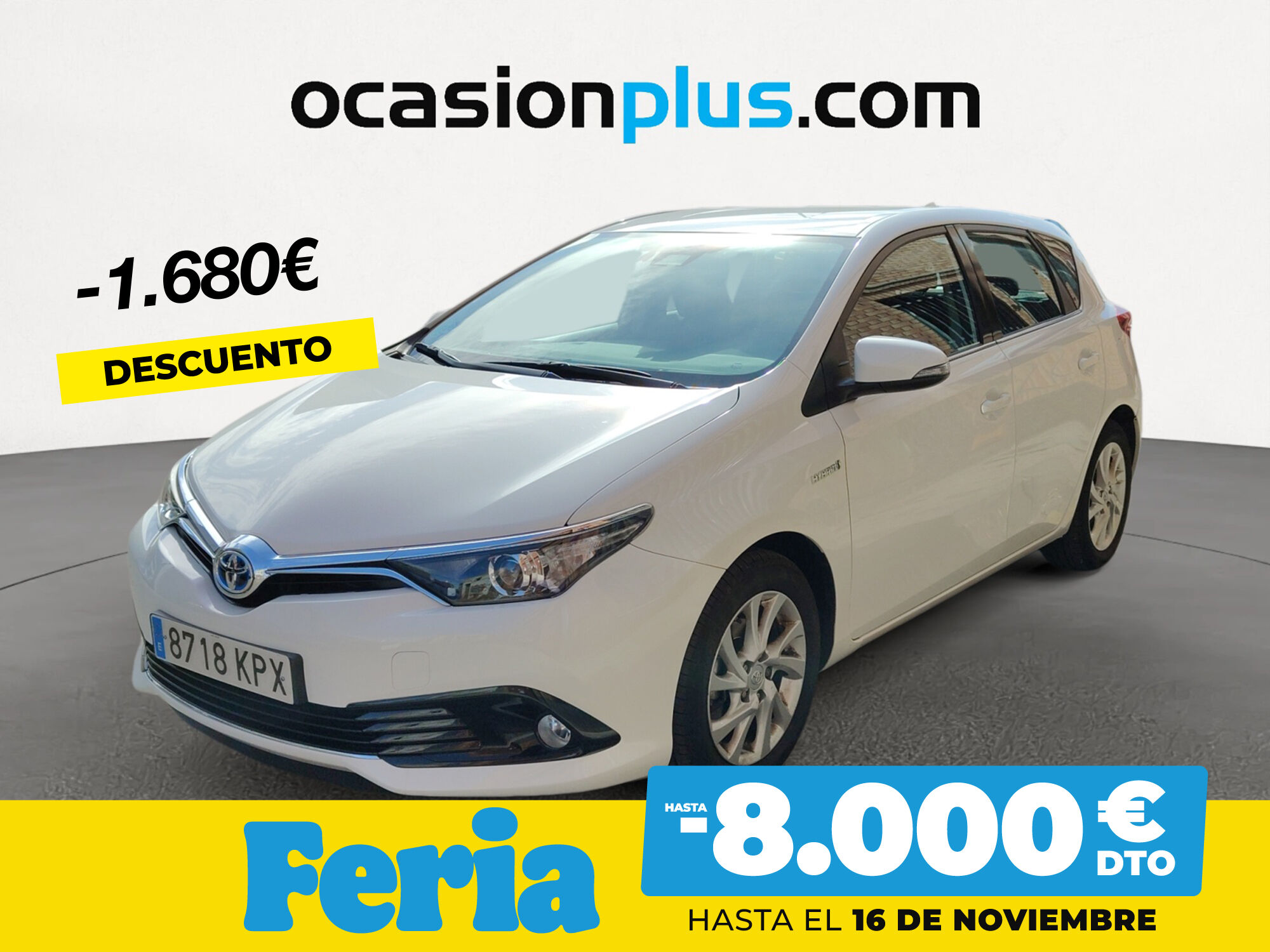 TOYOTA Auris (1.8 Hybrid Active 100 kW (136 CV)) en Madrid