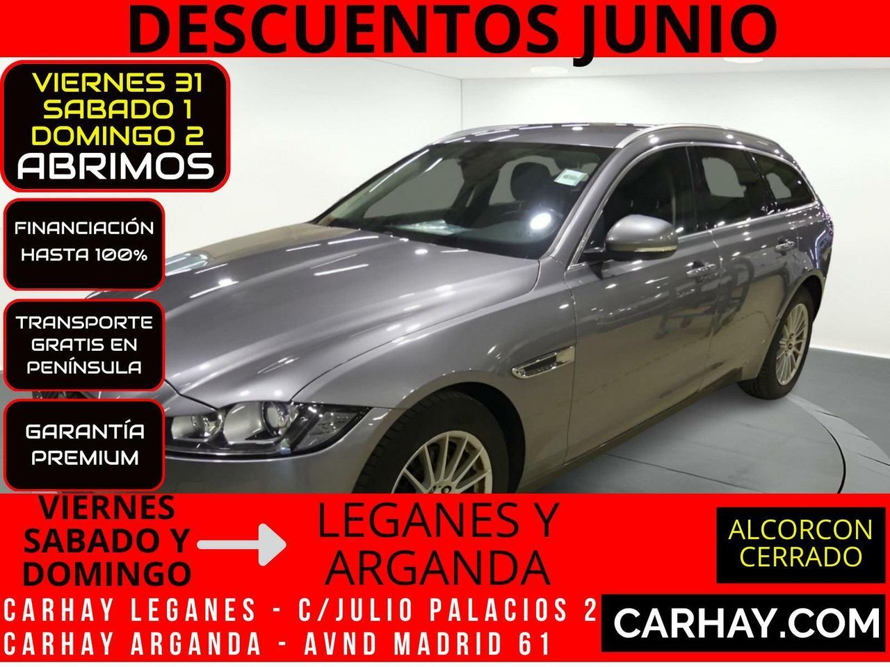 JAGUAR XF (Sportbrake 2.0D i4 Prestige Aut. 180) en Madrid