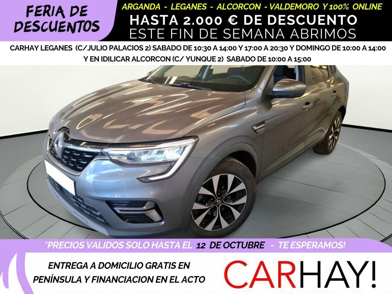 RENAULT Arkana (1.6 E-Tech hybride 145ch Evolution) en Madrid
