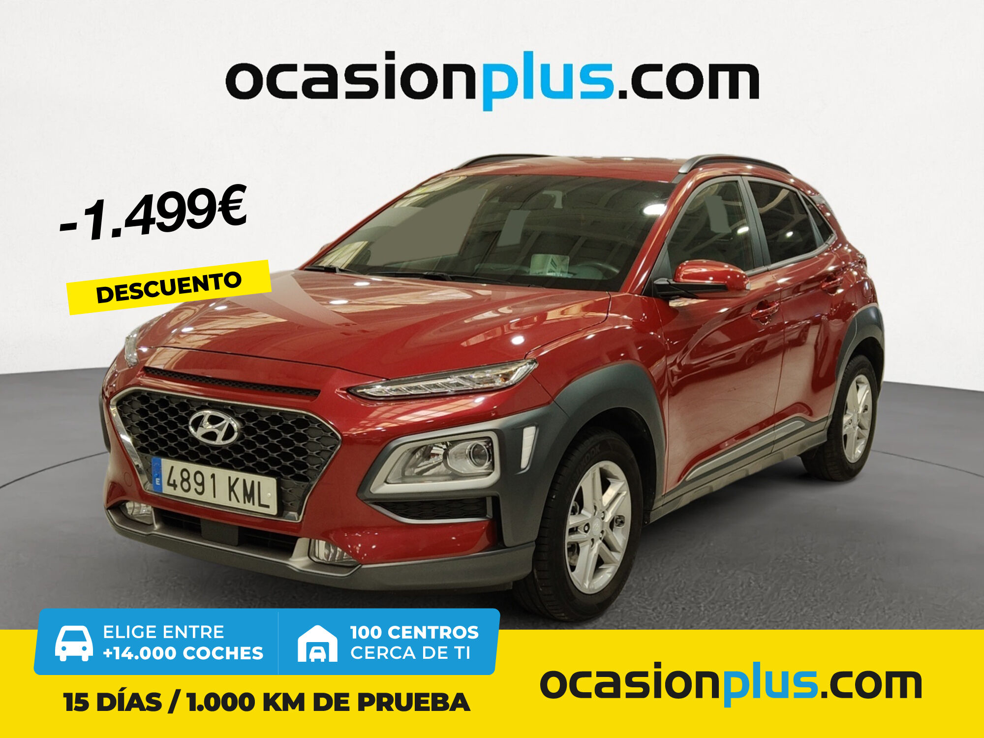 HYUNDAI Kona (1.0 TGDi Tecno Red 4x2 88 kW (120 CV)) en Madrid